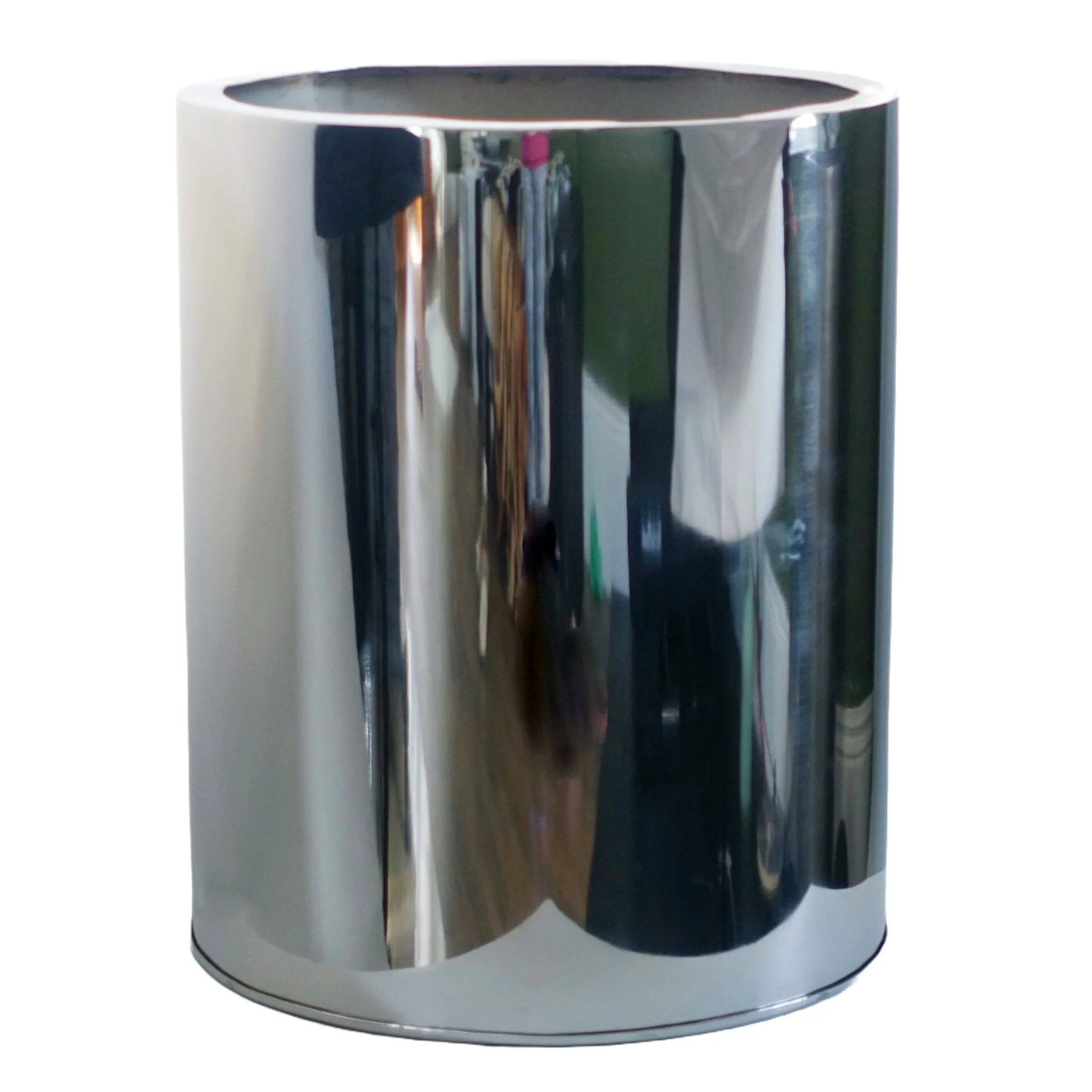 51cm XL Silver Metal Planter - Image 3