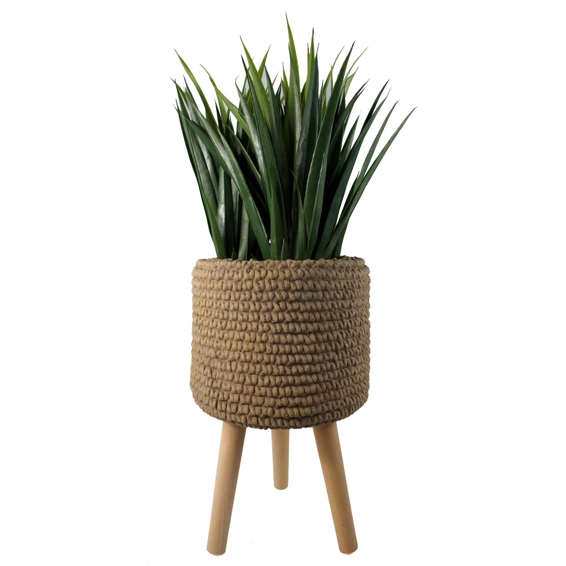 53cm x 32cm Seagrass Style Composite Large Planter - Image 2