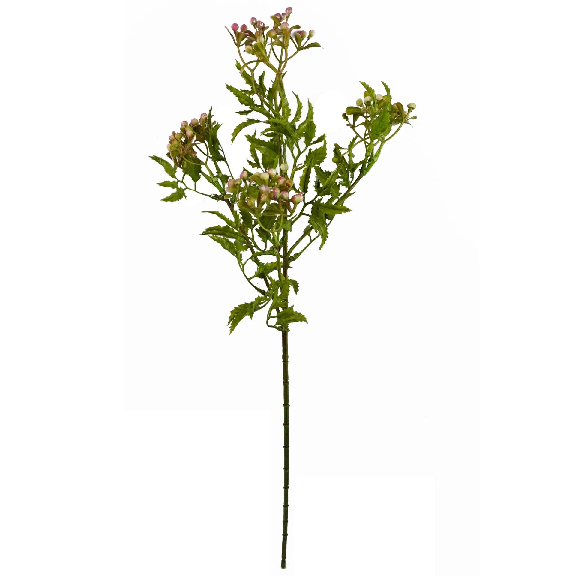 55cm Artificial Foliage Stem with Pink Berries - Image 2