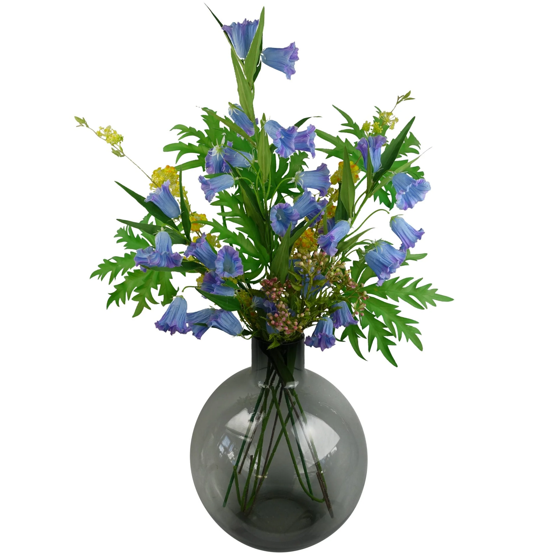 55cm Artificial Foliage Stem with Pink Berries - Image 4
