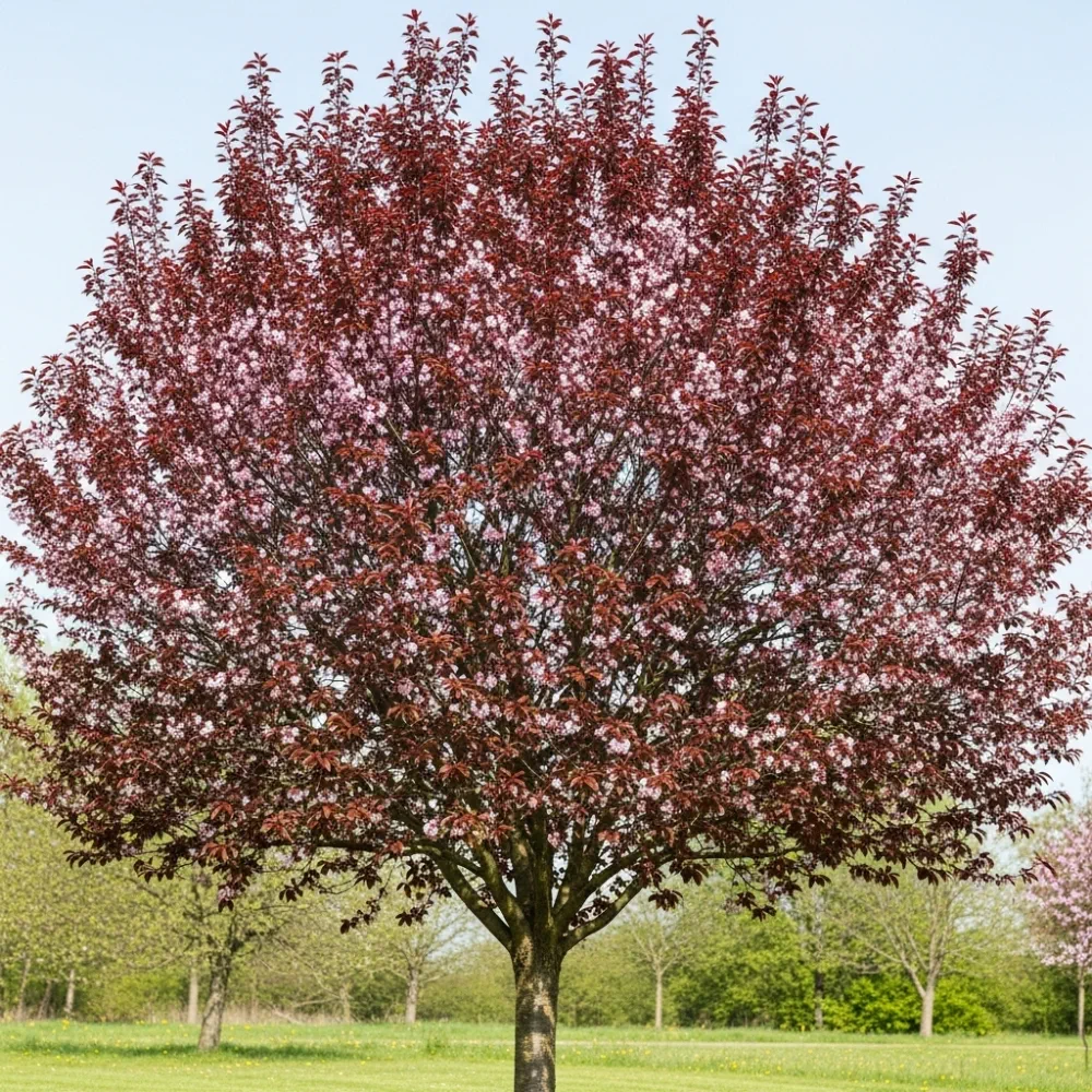 5ft Black Cherry Plum Tree | Prunus cerasifera 'Nigra' | 7.5L Pot | 2 Years Old