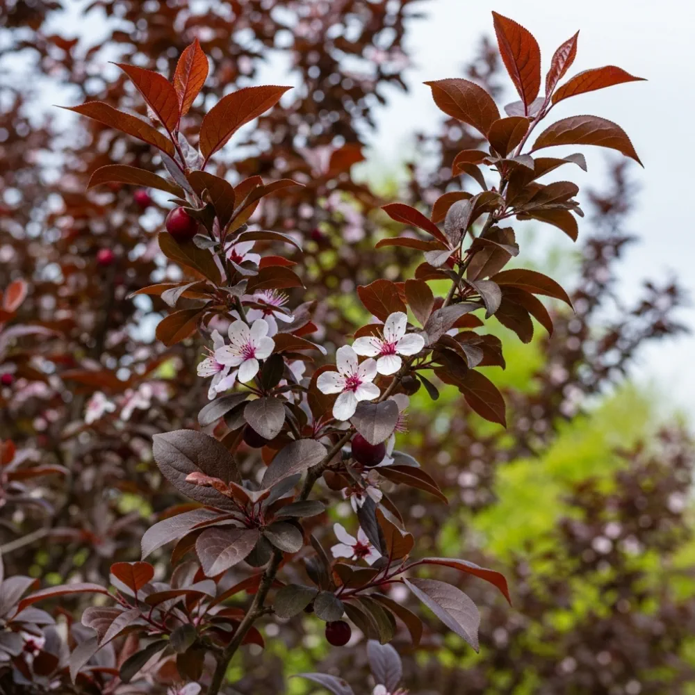 5ft Black Cherry Plum Tree | Prunus cerasifera 'Nigra' | 7.5L Pot | 2 Years Old - Image 2