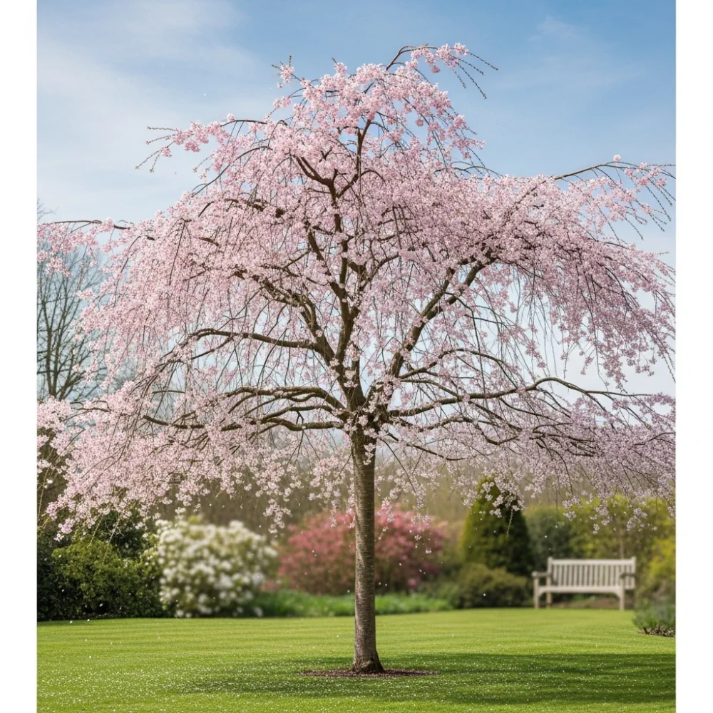 5ft Dwarf Weeping Yoshino Cherry | Prunus yedoensis 'Ivensii' | 2 Years Old | 7.5L Pot - Image 3