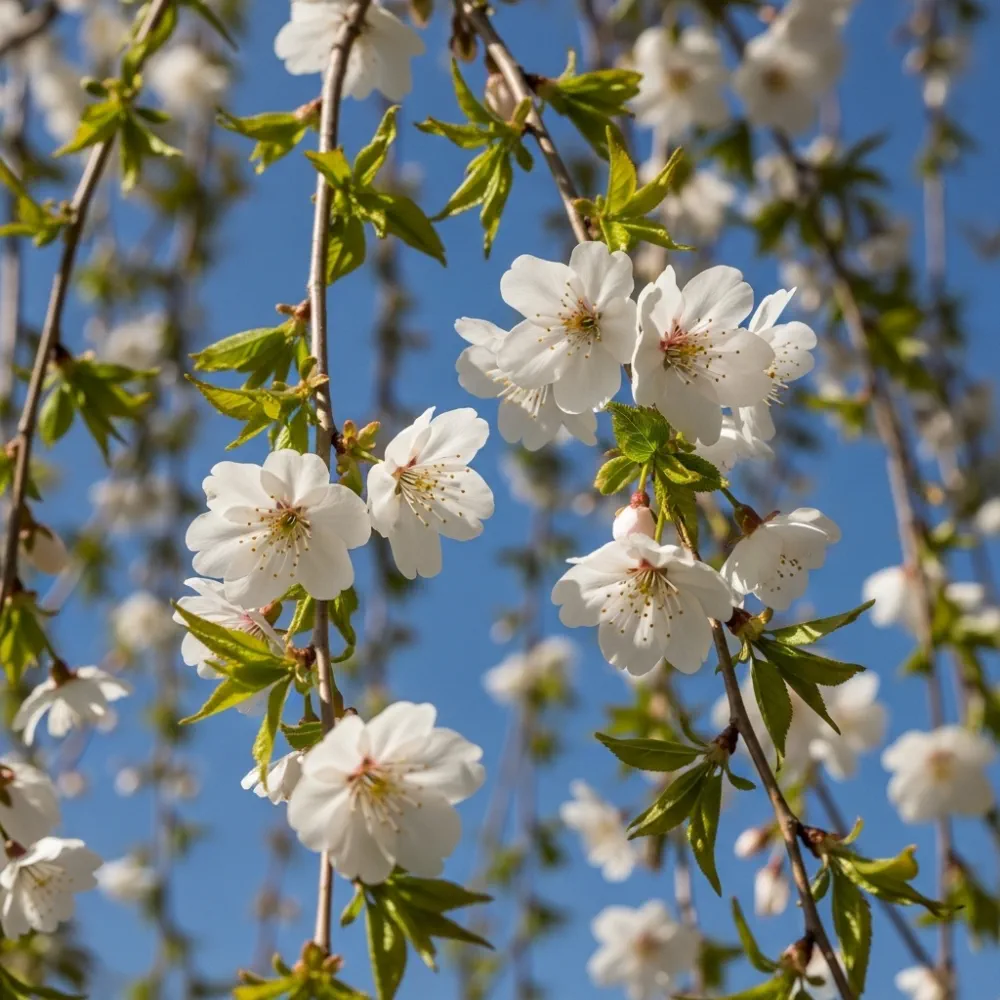 5ft Dwarf White Weeping Cherry Blossom Tree | Prunus 'Snow Showers' | Bare Root | 2 Years Old - Image 3