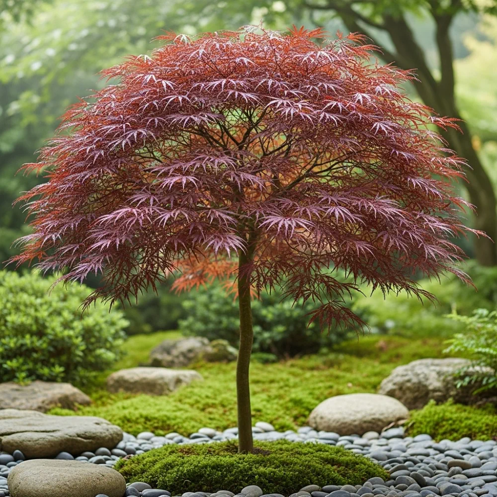 5ft Japanese Maple Tree | Acer palmatum 'Bloodgood' | 12L Pot - Image 3