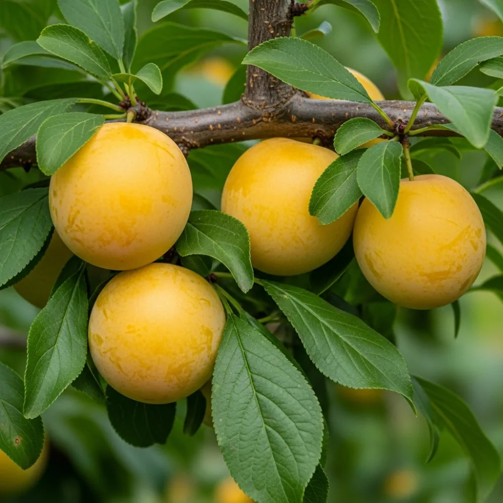 5ft 'Oullins Golden Gage' Plum Tree | 7.5L Pot | 2 Years Old - Image 3
