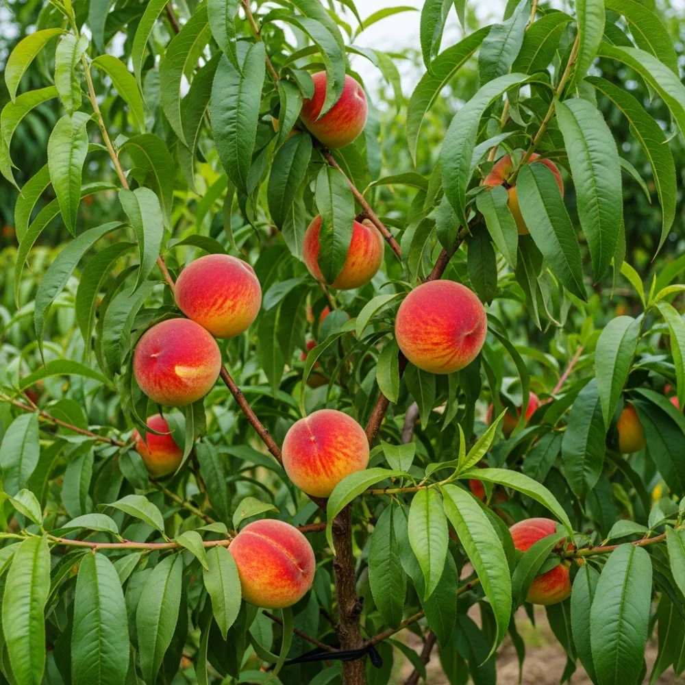 5ft 'Peregrine' Peach Tree | 9L Pot | 2 Years Old - Image 2