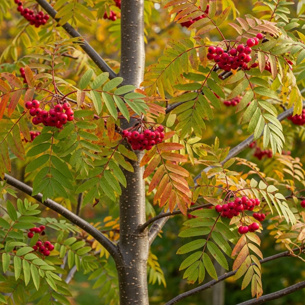 5ft Pink Berried Mountain Ash Tree | Sorbus Eastern Promise | 9L Pot | 2 Years Old - Image 2