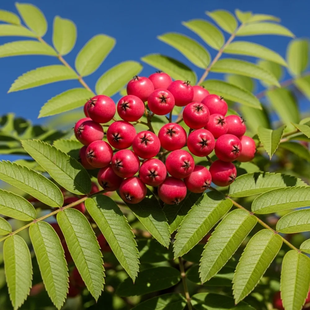 5ft Pink Berried Mountain Ash Tree | Sorbus Eastern Promise | 9L Pot | 2 Years Old - Image 3