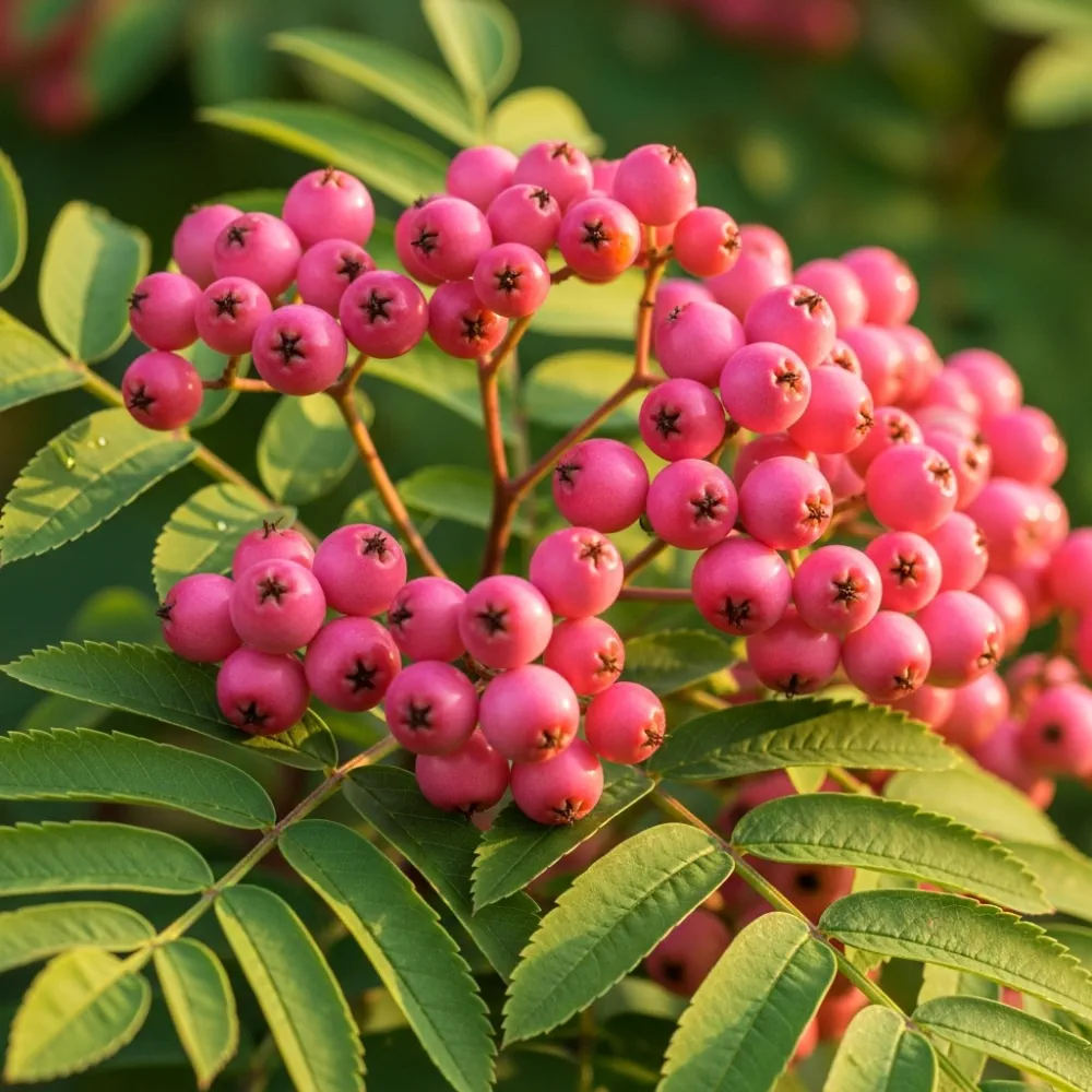 5ft 'Pink Pagoda' Rowan Tree | Sorbus hupehensis | 7.5L Pot | 2 Years Old
