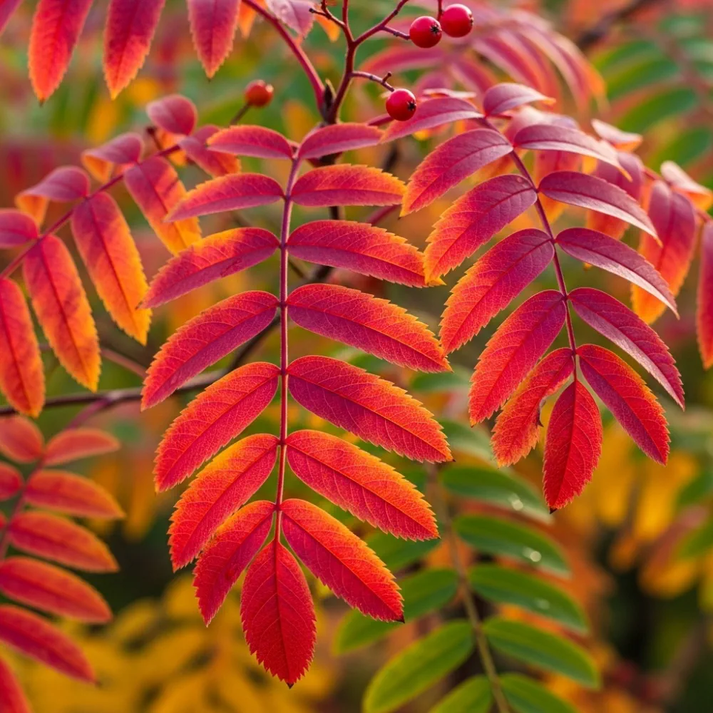 5ft 'Pink Pagoda' Rowan Tree | Sorbus hupehensis | 7.5L Pot | 2 Years Old - Image 2