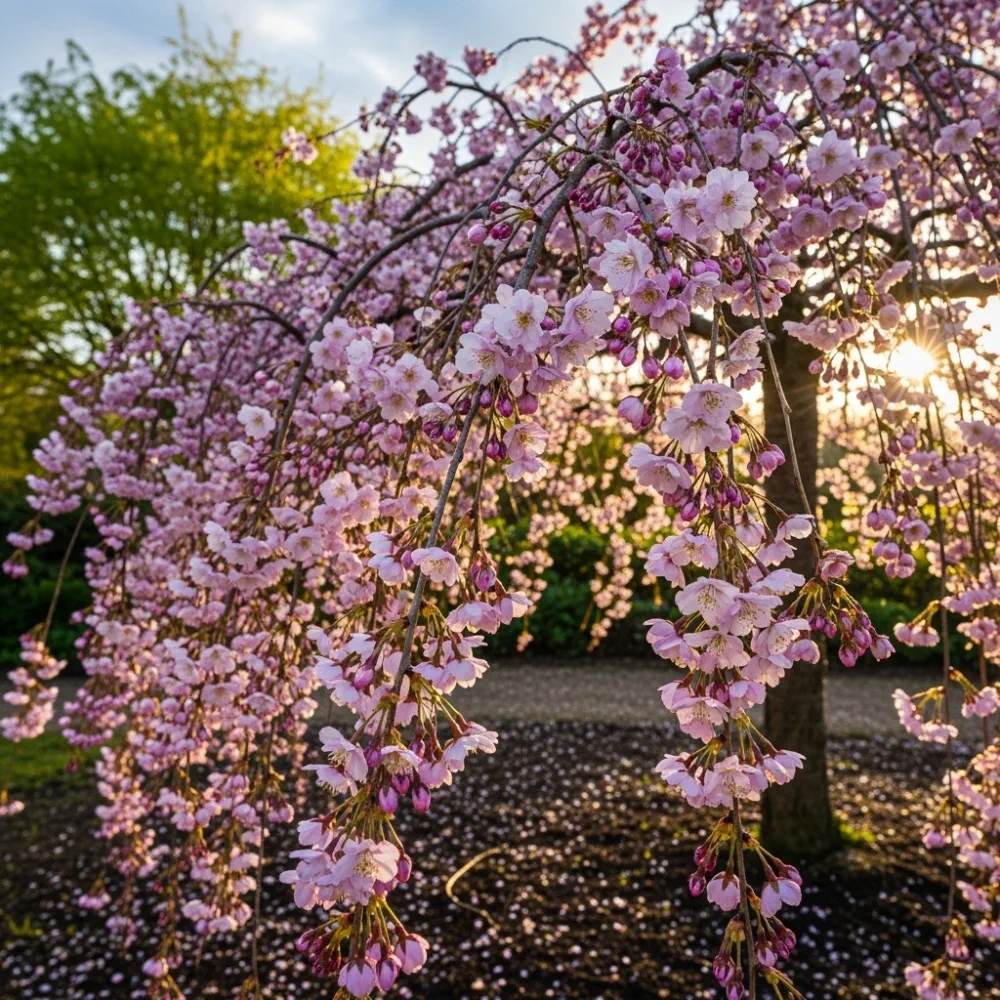 5ft Pink Weeping Winter Flowering Cherry Tree | Prunus subhirtella 'Pendula Rosea' | Bare Root | 2 Years Old - Image 2