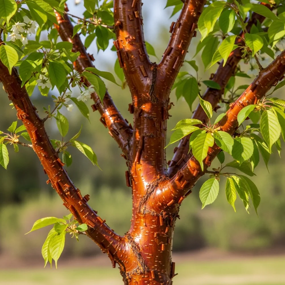 5ft Tibetan Cherry Tree | Prunus Serrula | Single Stem | 2 Years Old | 7.5L Pot