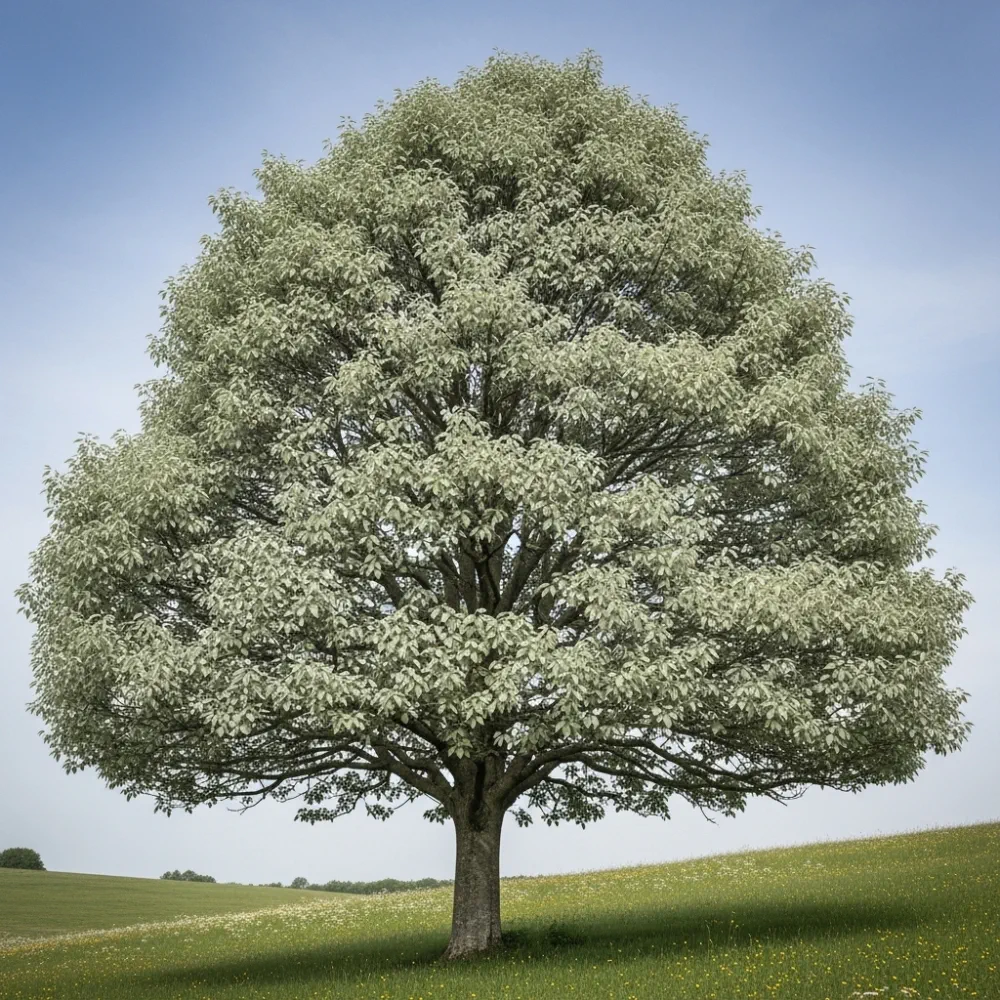 5ft Whitebeam Tree | Sorbus aria 'Lutescens' | 7.5L Pot | 2 Years Old