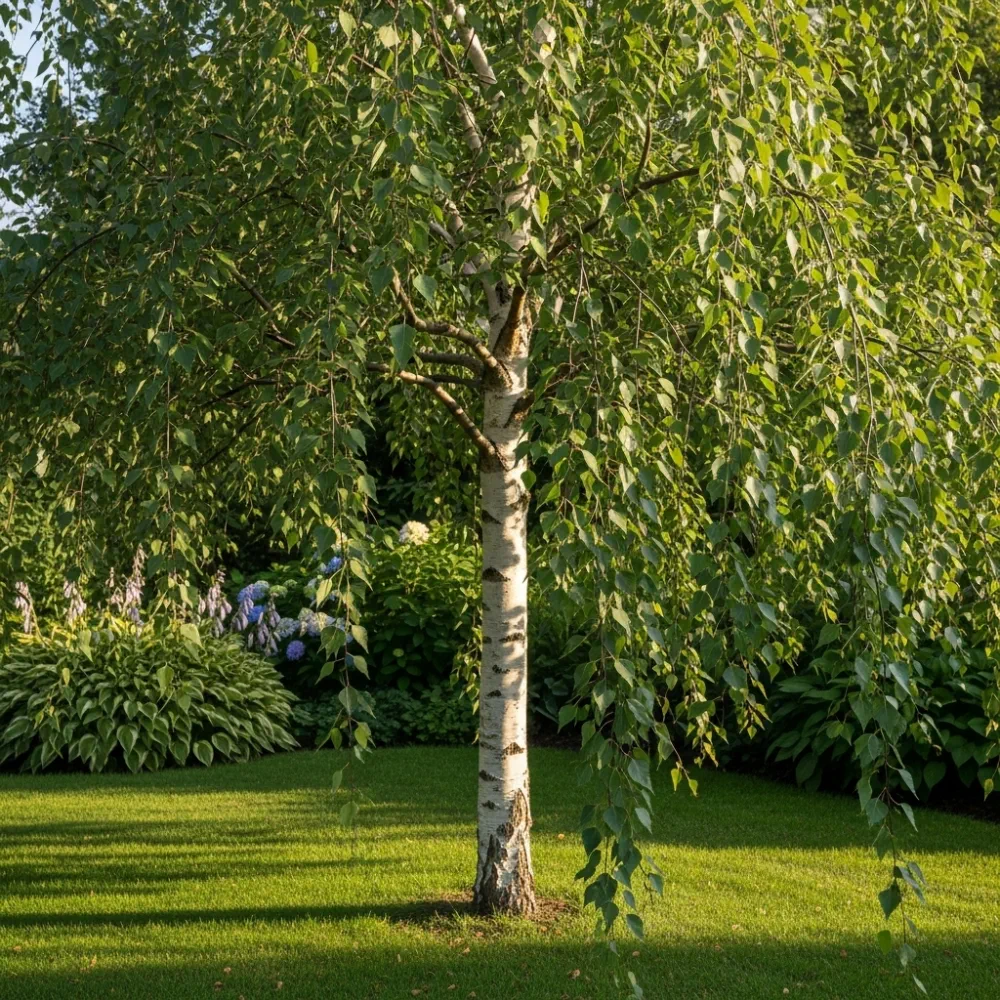 5ft Young's Weeping Birch Tree | Betula Pendula 'Youngii' | 5L Pot | 2 Years Old - Image 2