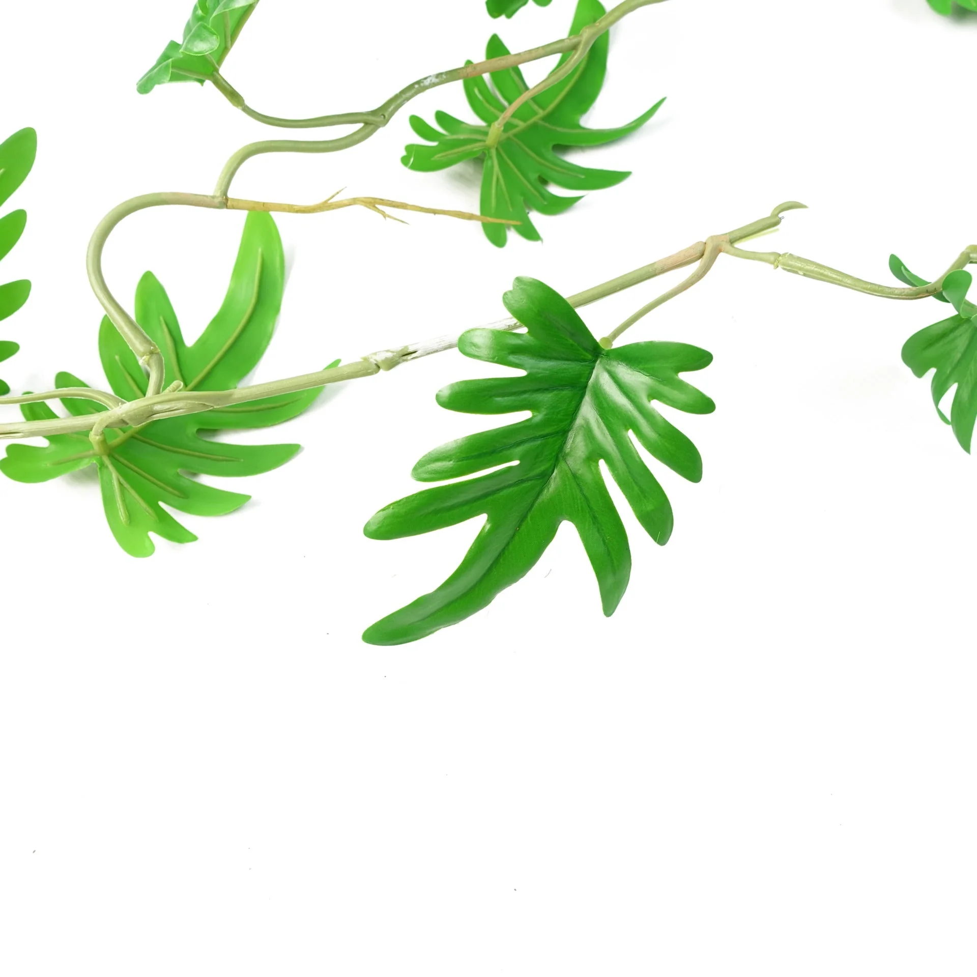 6 x 100cm Artificial Hanging Trailing Philodendron Small Leaf Plant - Image 3