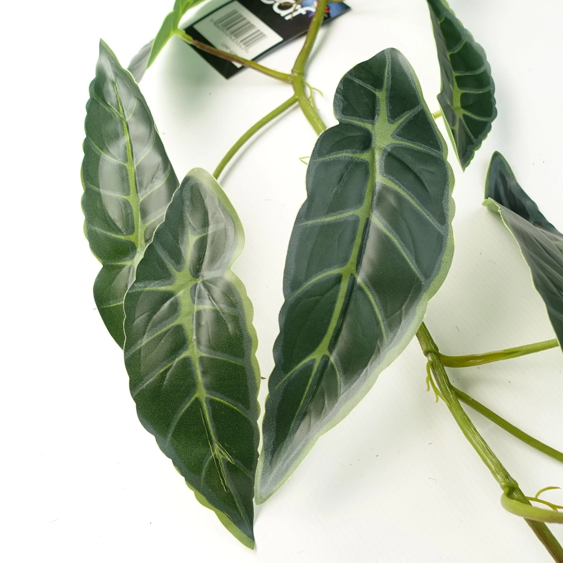 6 x 110cm Artificial Hanging Trailing Dark Green Leaf Plant - Image 2