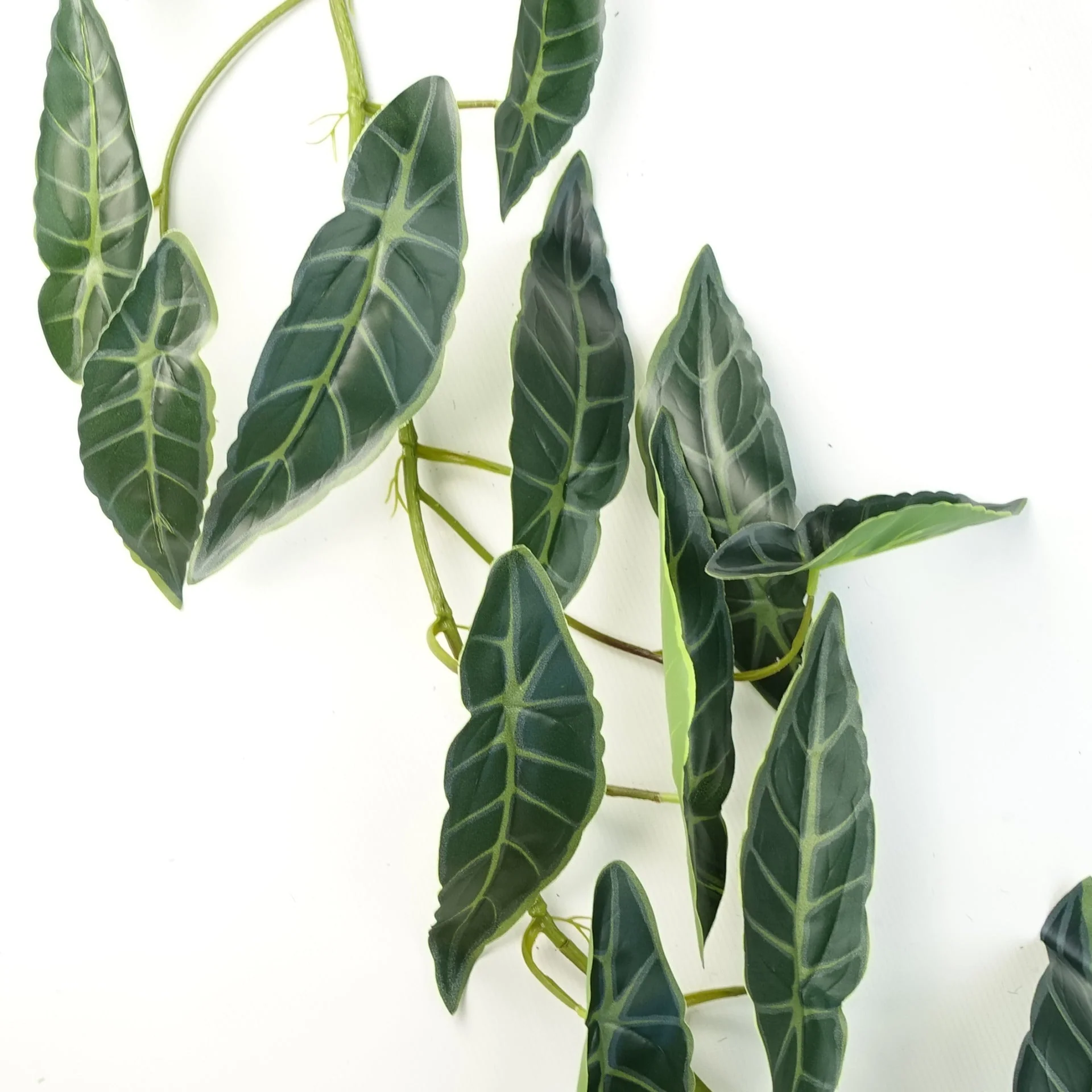 6 x 110cm Artificial Hanging Trailing Dark Green Leaf Plant - Image 3