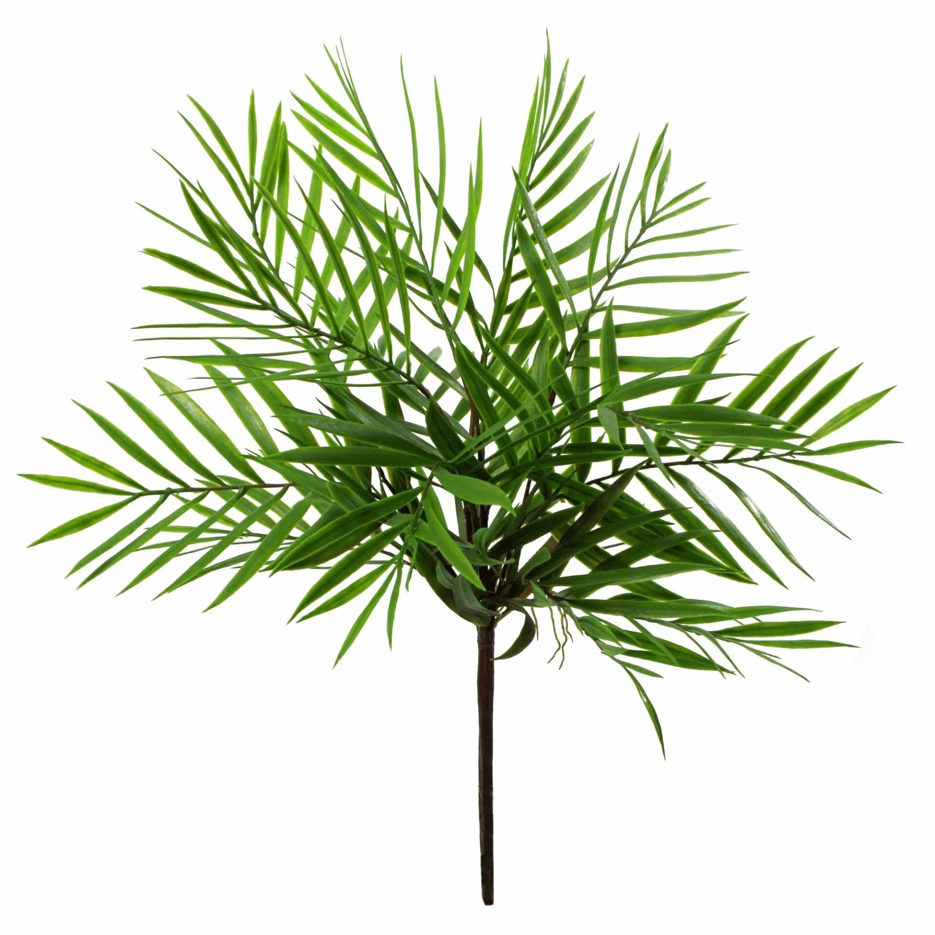 6 x 40cm Artificial Bamboo Palm Bush Plant - Image 3