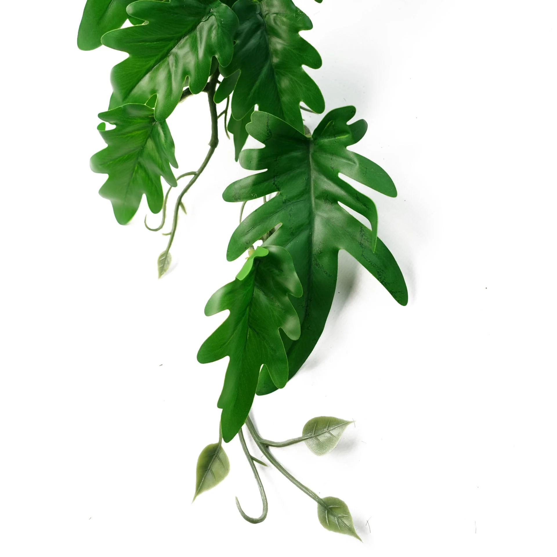 6 x 50cm Artificial Trailing Philodendron Large Leaf Plant - Image 3