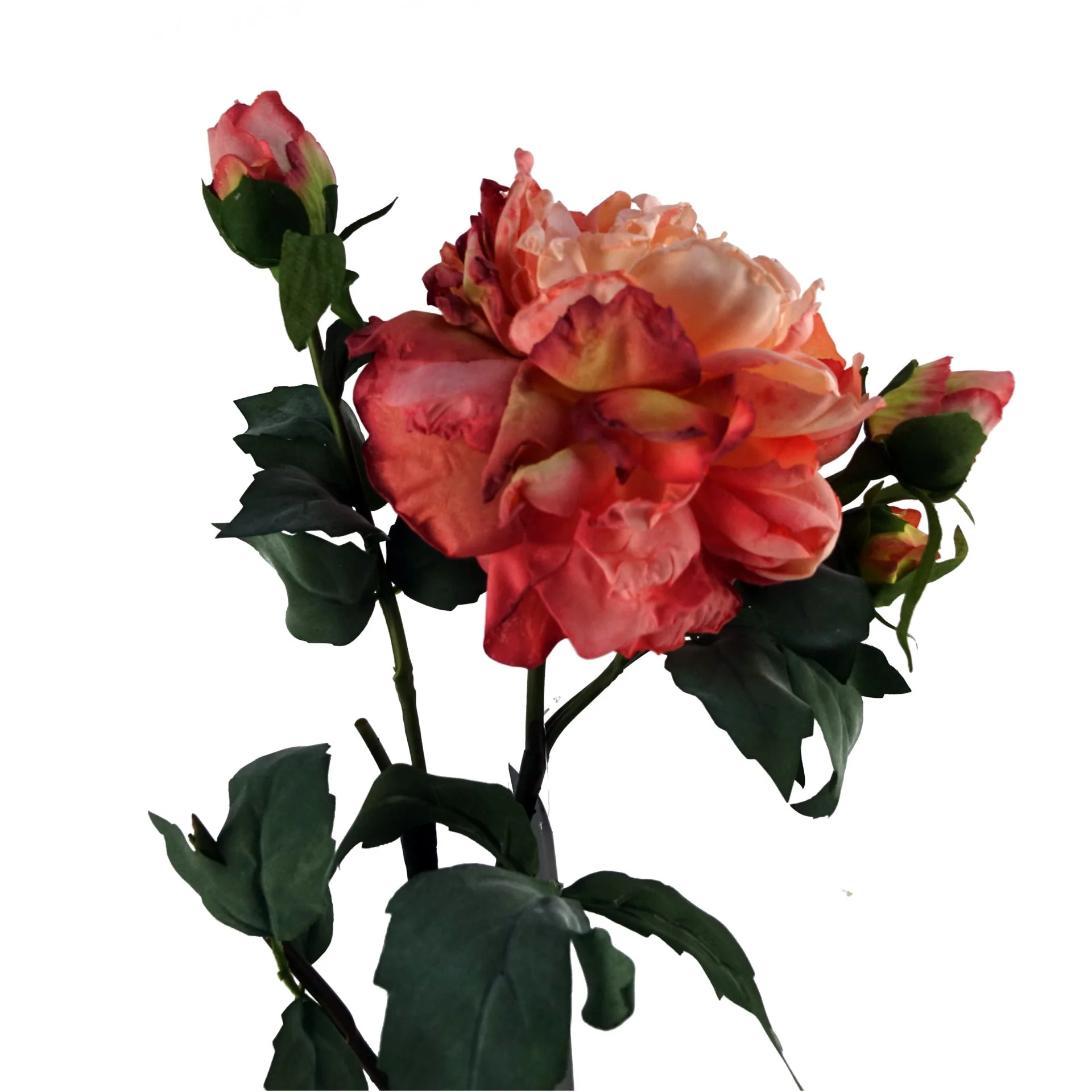 6 x 60cm Peony Artificial Flower Pink - Image 3