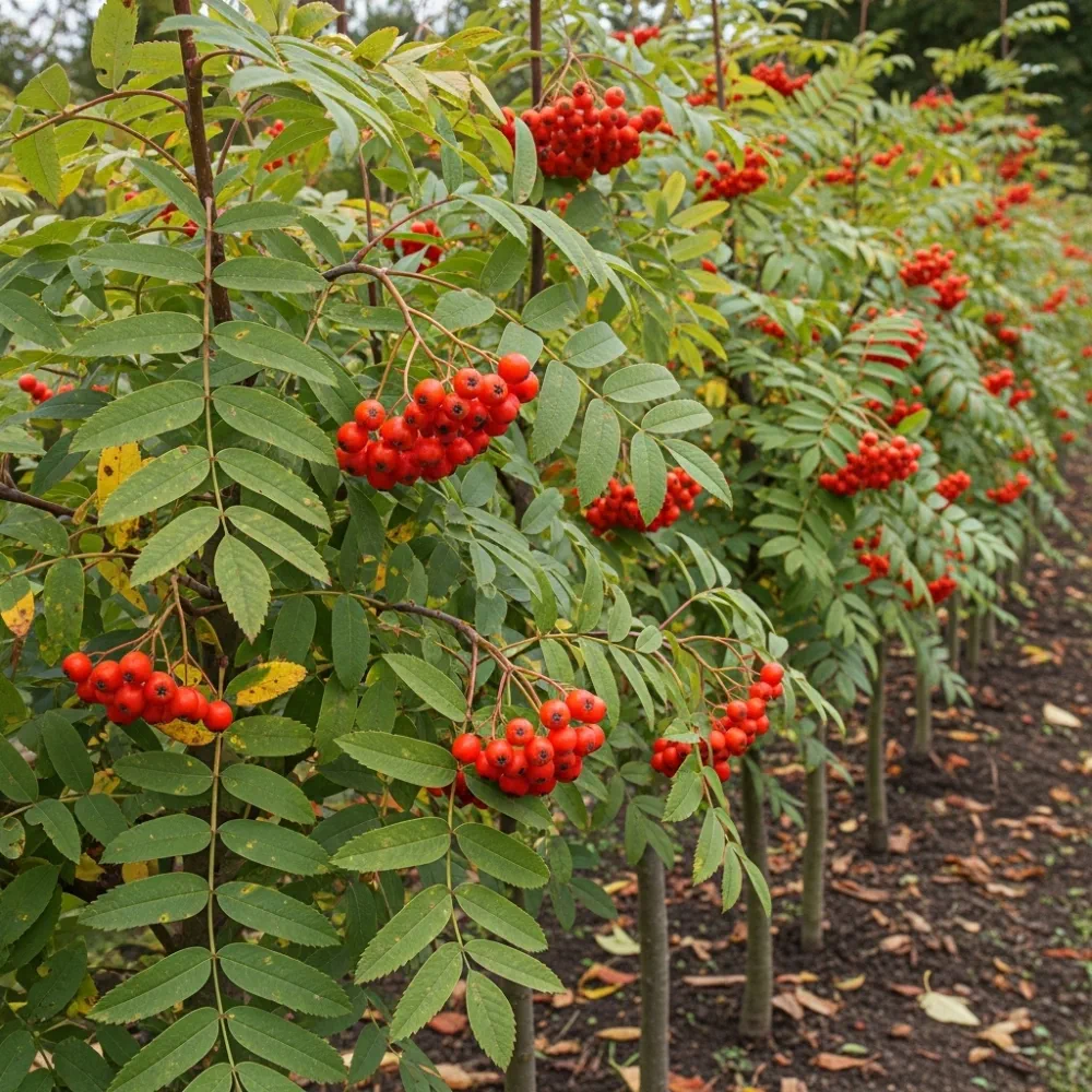 90cm Rowan Hedging | Mountain Ash | Sorbus aucuparia | Bare Root - Image 3