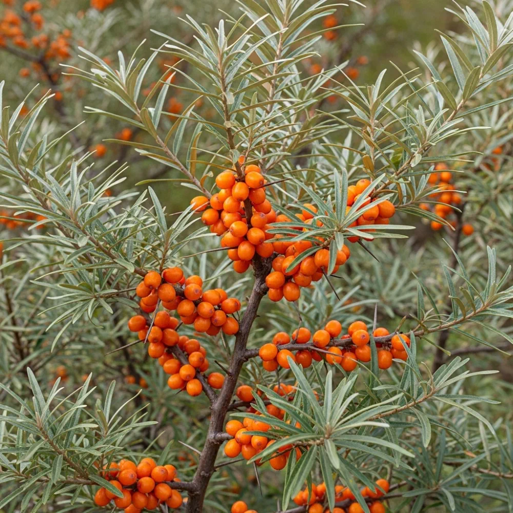 90cm Sea Buckthorn Hedging | Hippophae rhamnoides | Bare Root - Image 2