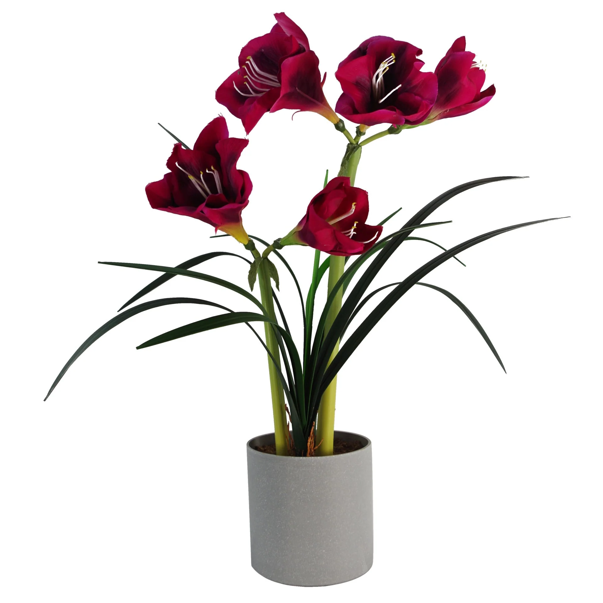 60cm Artificial Amarylis Pink