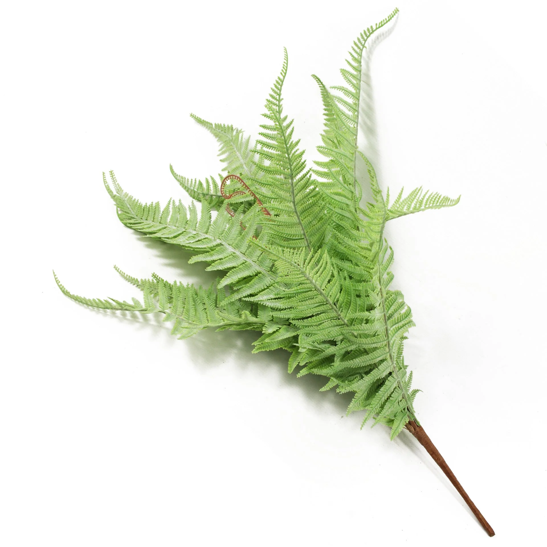 60cm Artificial Bushy Dixie Wood Fern Light Green Plant - Image 2