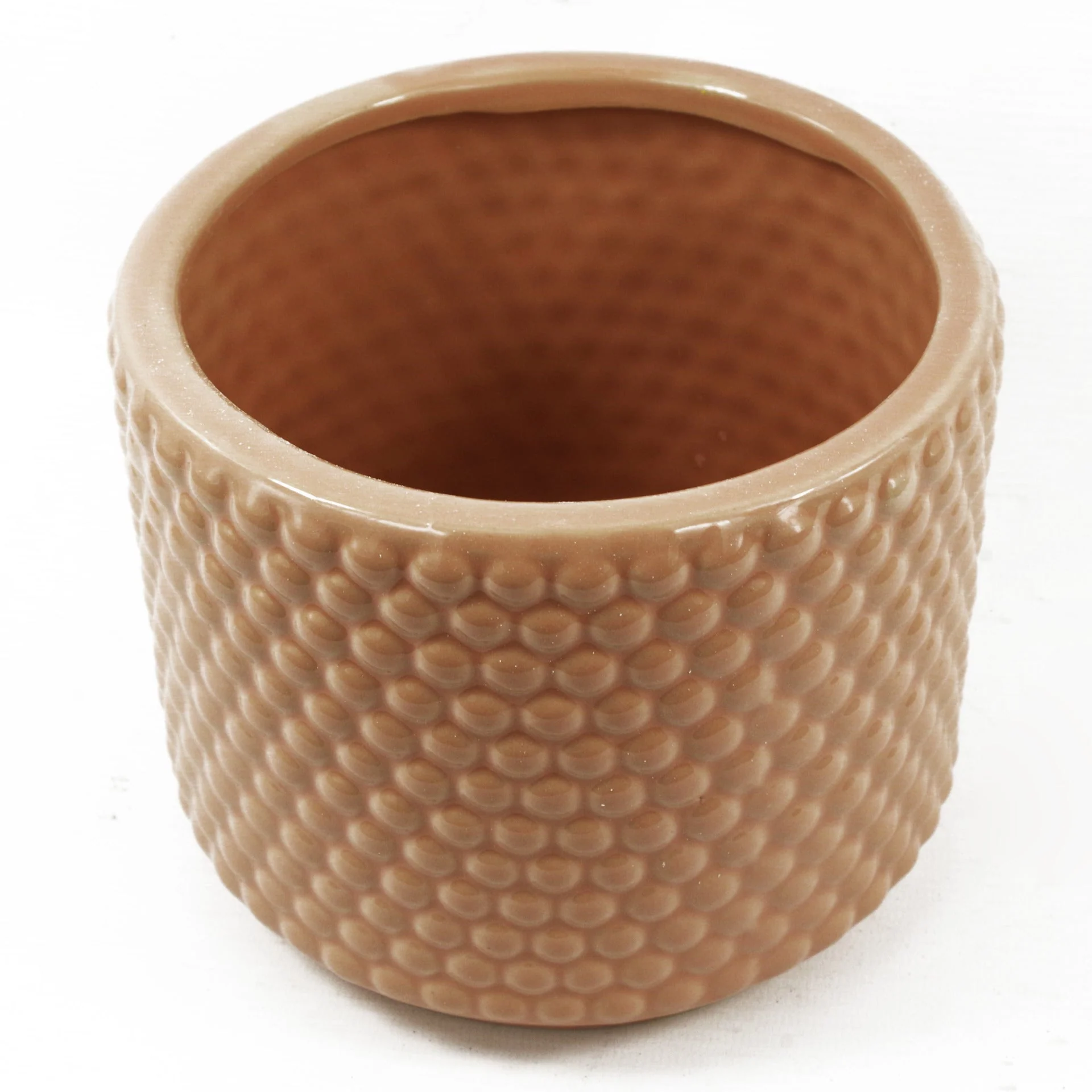 60cm Artificial Grass Plant With Peach Dusty Pink Ceramic Planter - Image 3