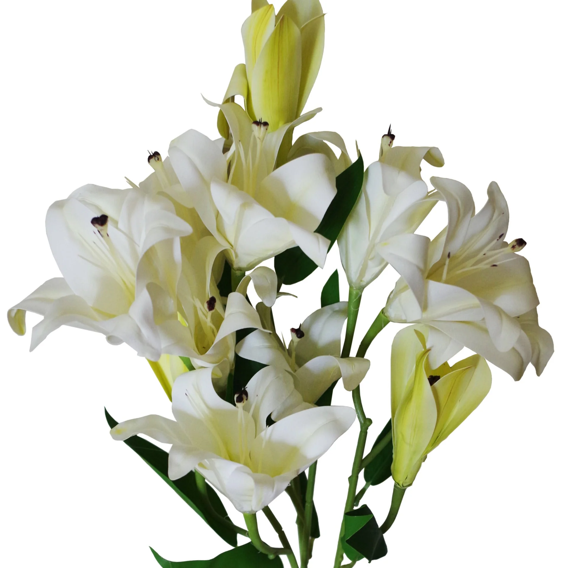 60cm Artificial Lily Stem White - Image 2