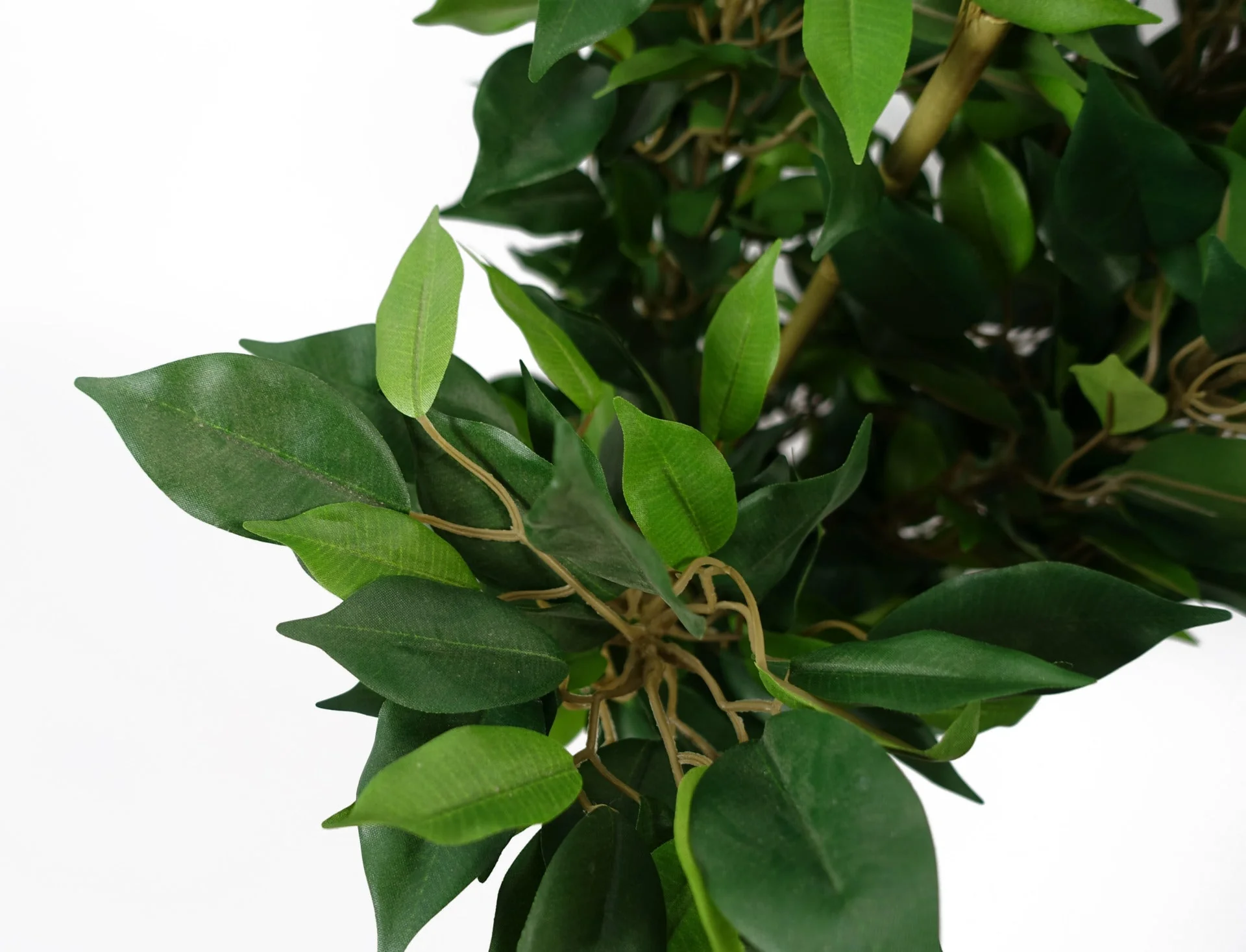 60cm Artificial Mini Ficus Bush Plant in Decorative Planter - Image 3