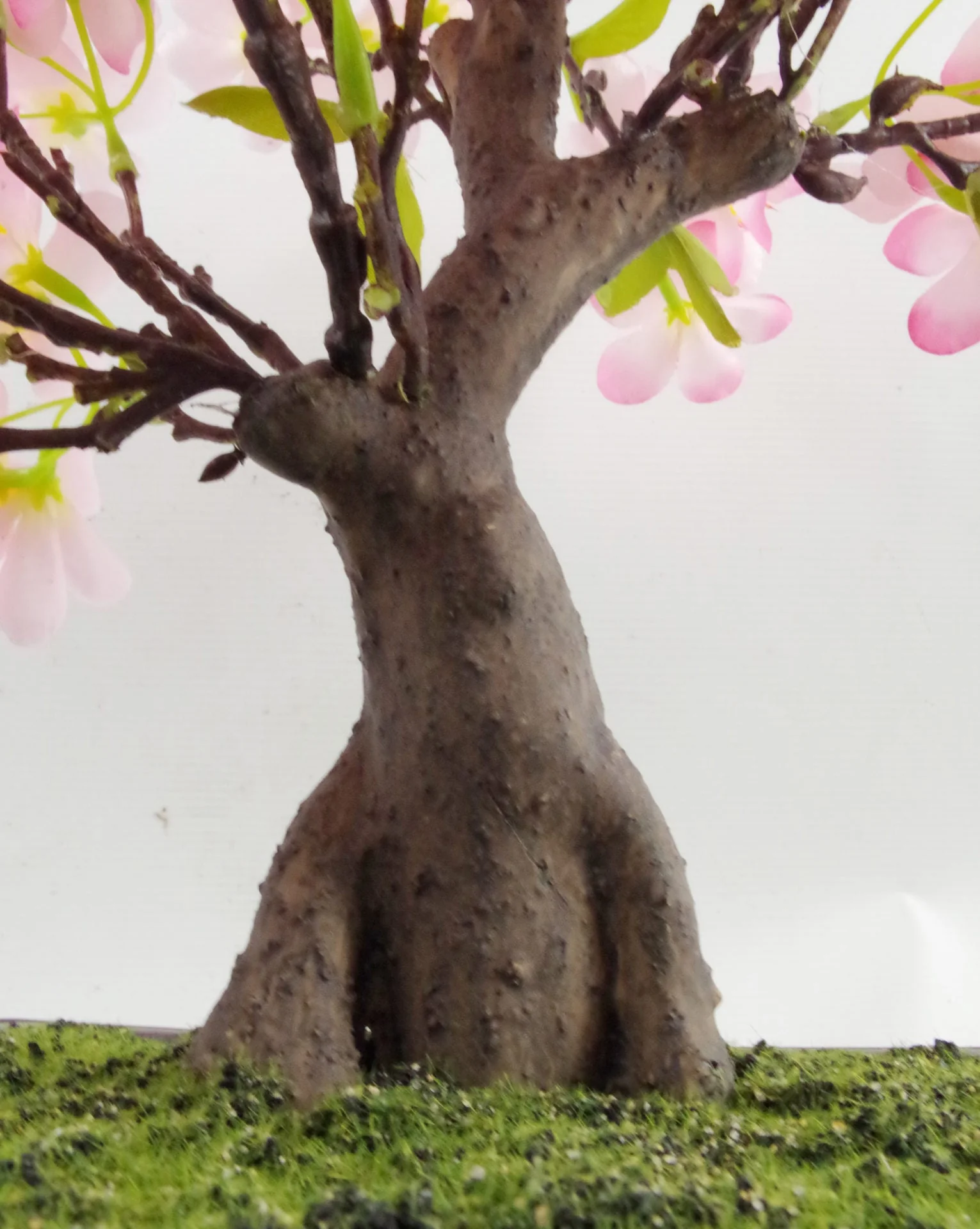 60cm Artificial Pink Blossom Bonsai Tree - Image 3