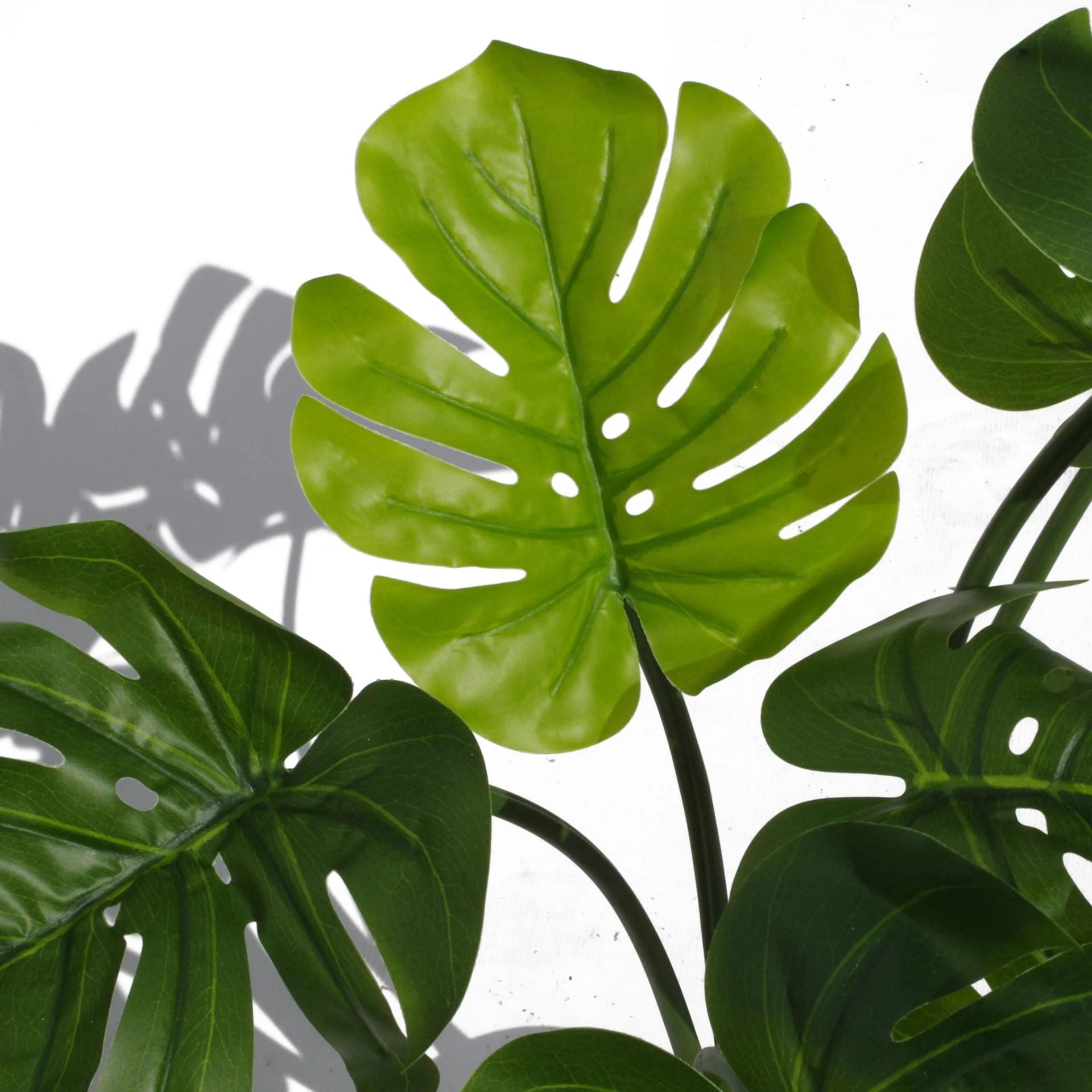 60cm Artificial Twisted Stem Vine Monstera Plant - Image 3