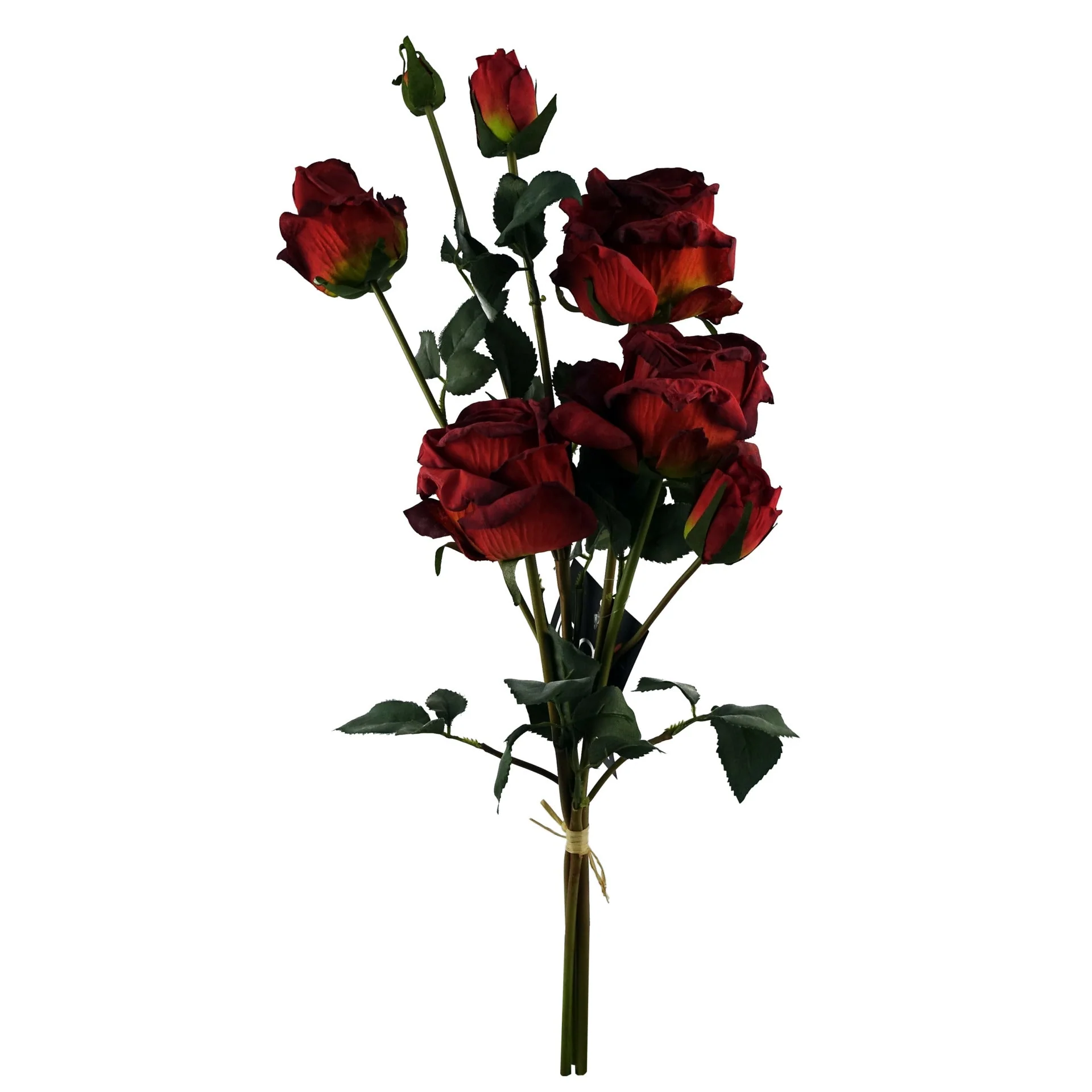 60cm Red Rose Artificial Flowers Spray - Image 4