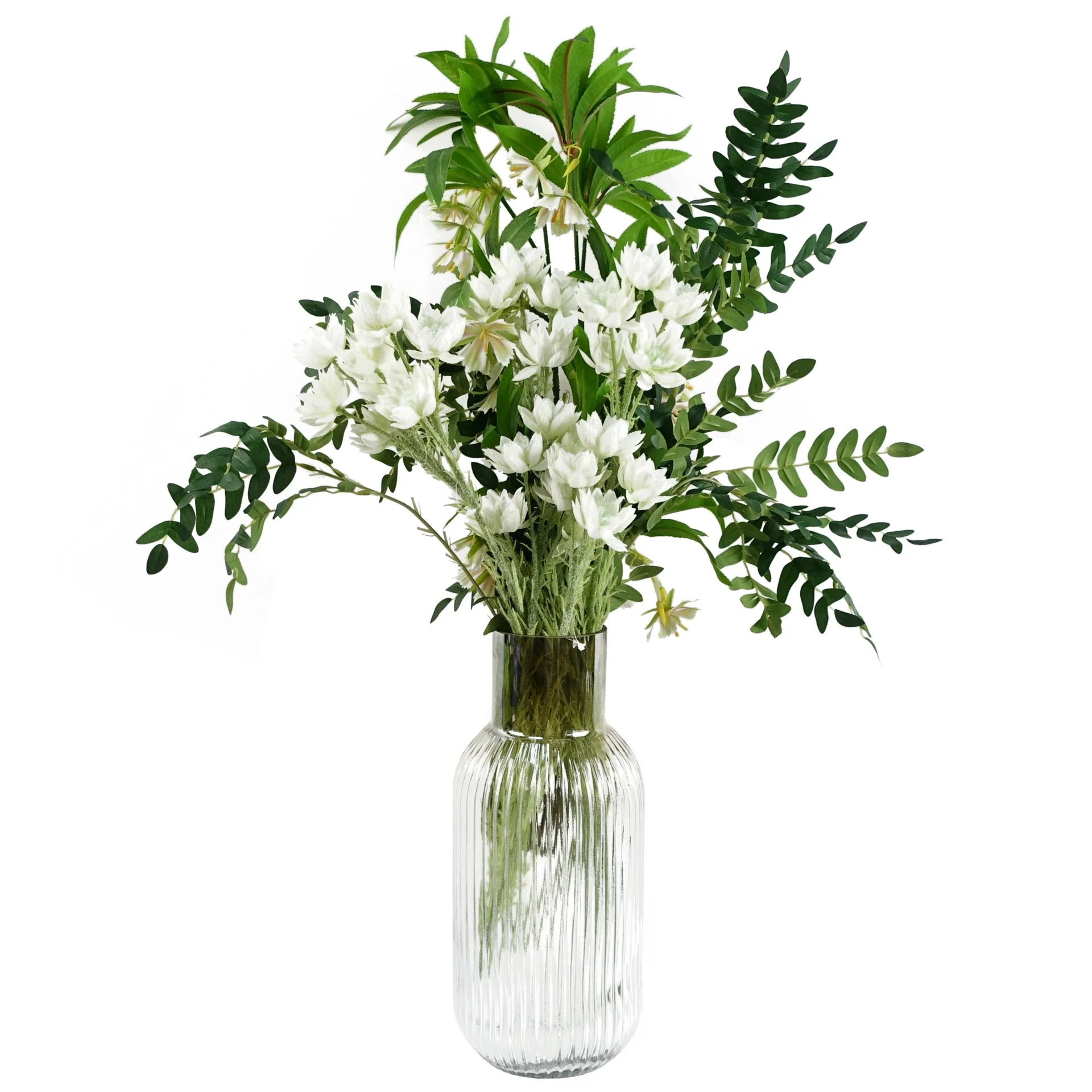 60cm White Starflower Stem - 5 Flowers - Image 3