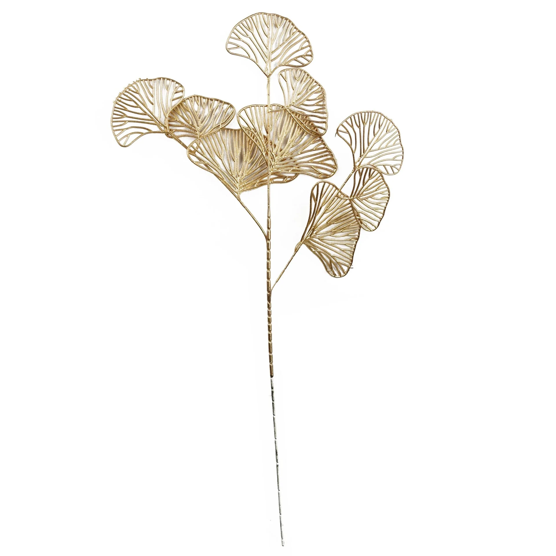 65cm Golden Leaves Flower Arrangement Decoration - Image 2