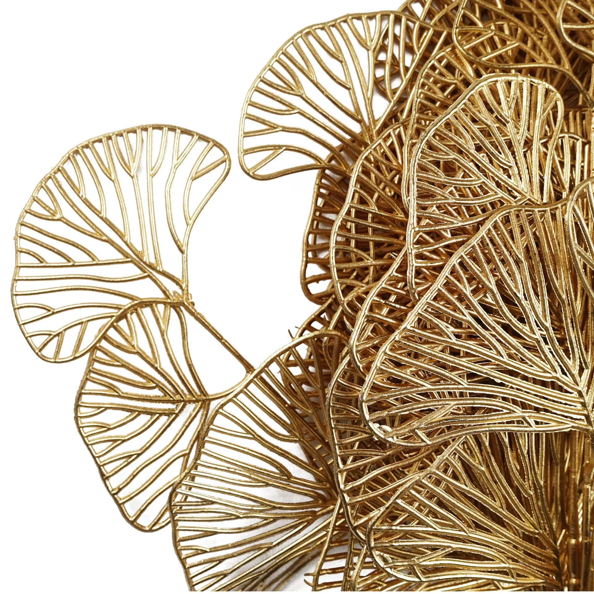 65cm Golden Leaves Flower Arrangement Decoration - Image 4