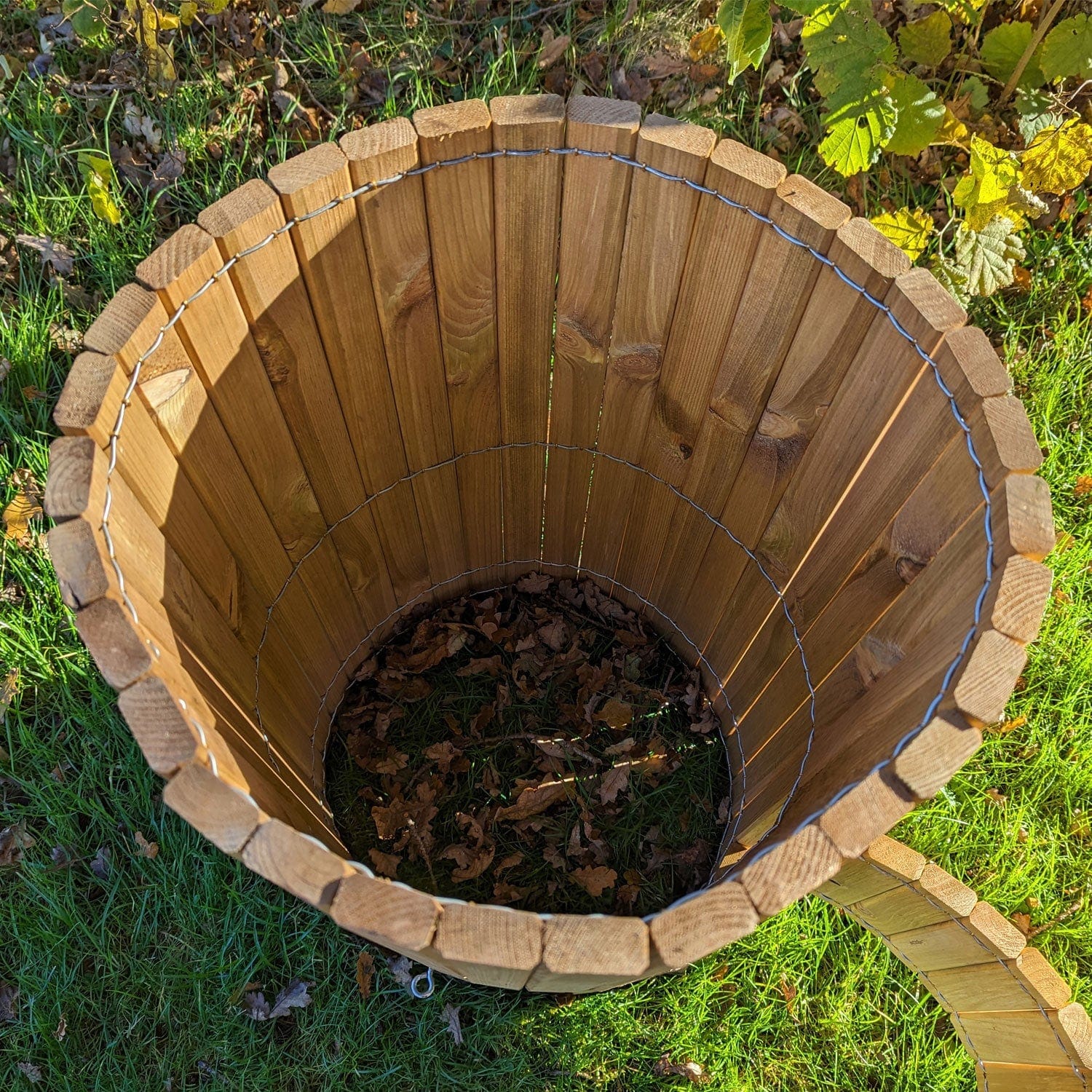 66 Litre Wooden Potato Planter Barrel - Image 6