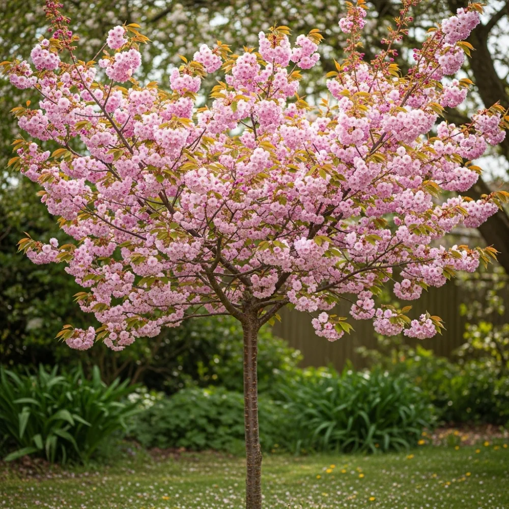 7ft Half-Standard 'Accolade' Mature Cherry Blossom Tree | 6/8cm Girth | Grown in 20L Airpot