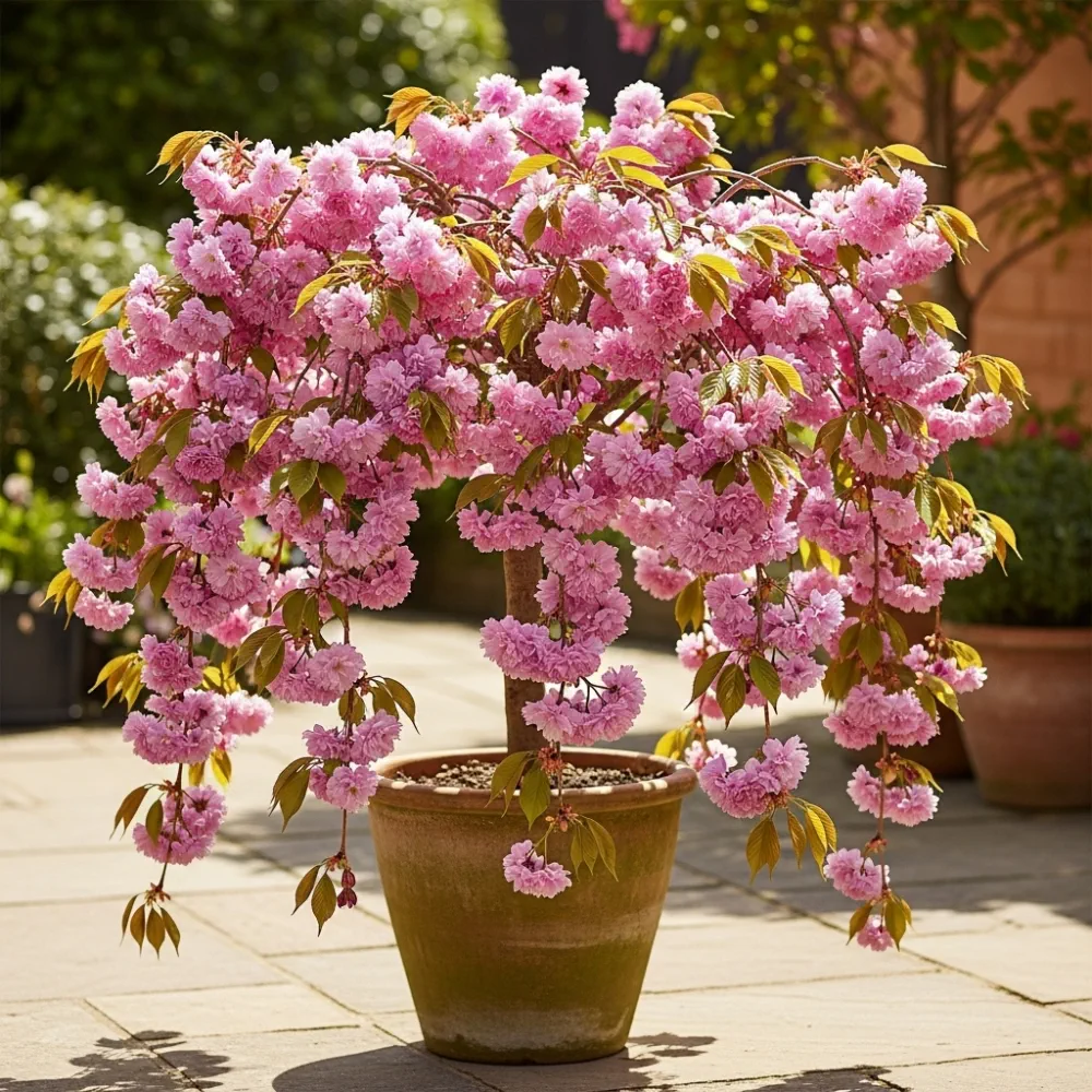 7ft Half-Standard Cheal's Weeping Cherry Blossom Tree | Mature Bare Root 'Kiku Shidare Zakura' | 6/8cm Girth