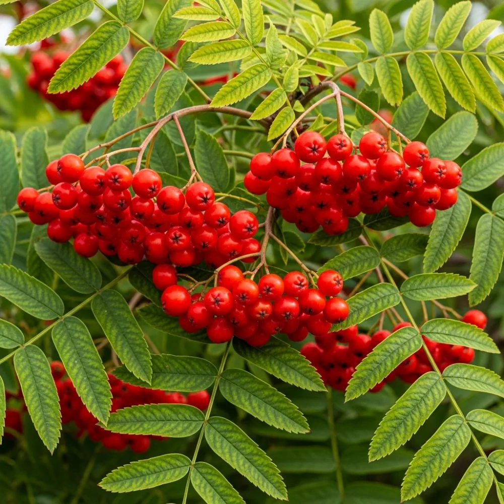 7ft Half-Standard 'Chinese Lace' Mature Cut Leaf Rowan Tree | 6/8cm Girth | Grown in 20L Airpot