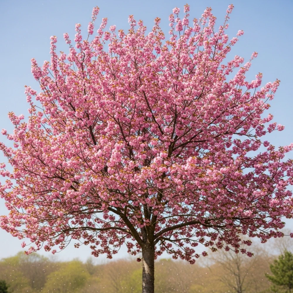 7ft Half-Standard 'Kanzan' Cherry Blossom Tree | Mature Bare Root | 6/8cm Girth