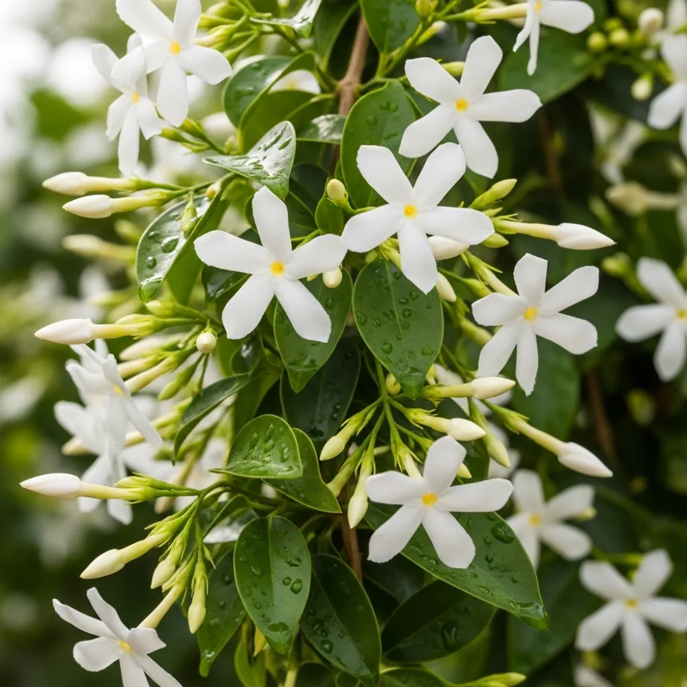 7ft Star Jasmine | Trachelospermum jasminoides | 10L Pot - Image 3