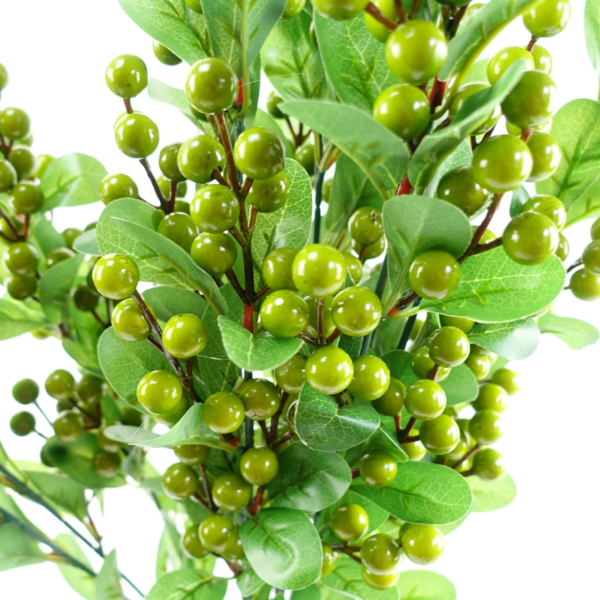 70cm Artificial Green Berry Spray - Image 3