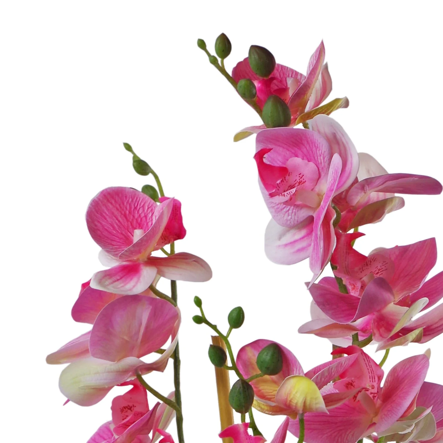 70cm Artificial Orchid Light Pink with Black Ceramic Planter - Image 3