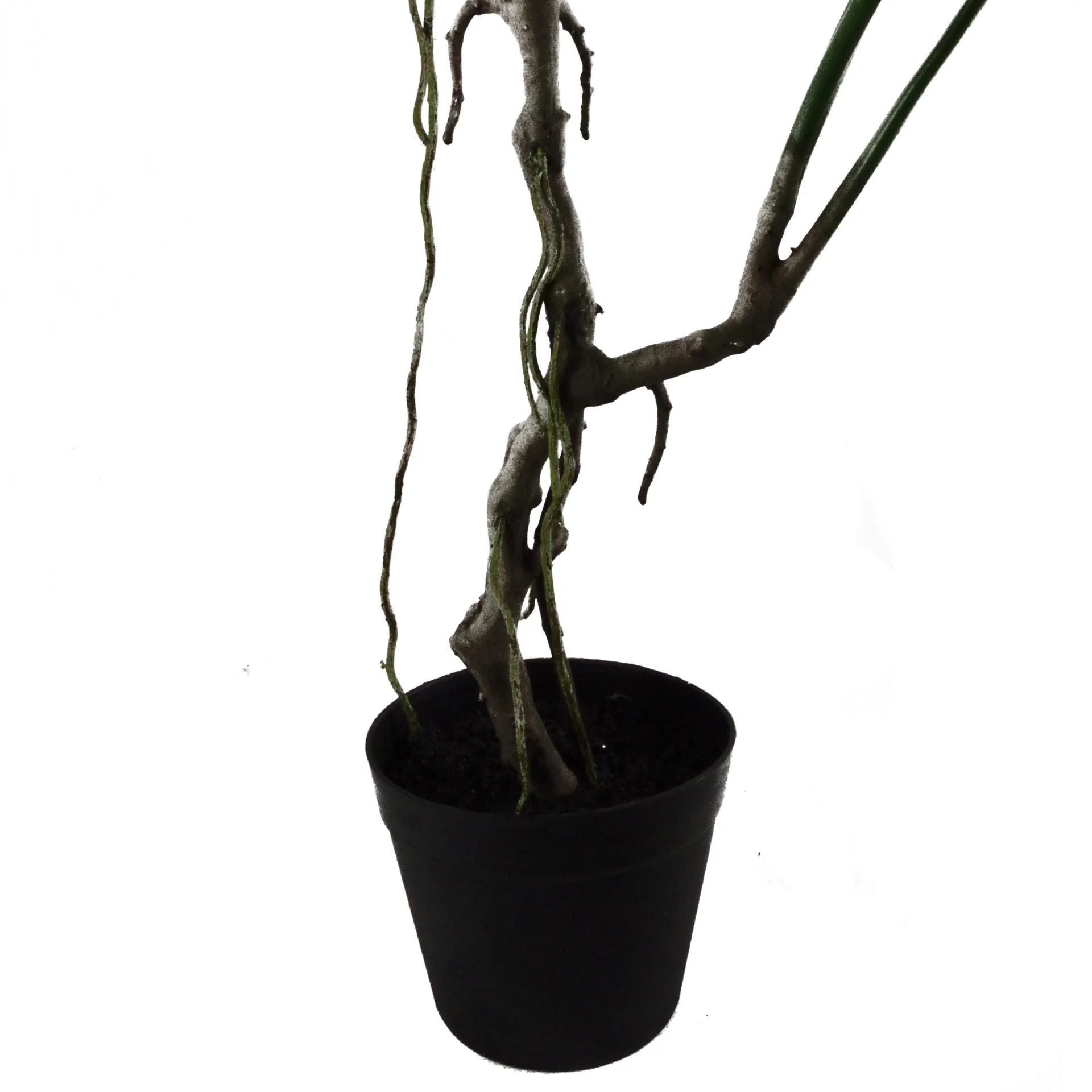 70cm Artificial Twisted Stem Monstera Plant - Image 3