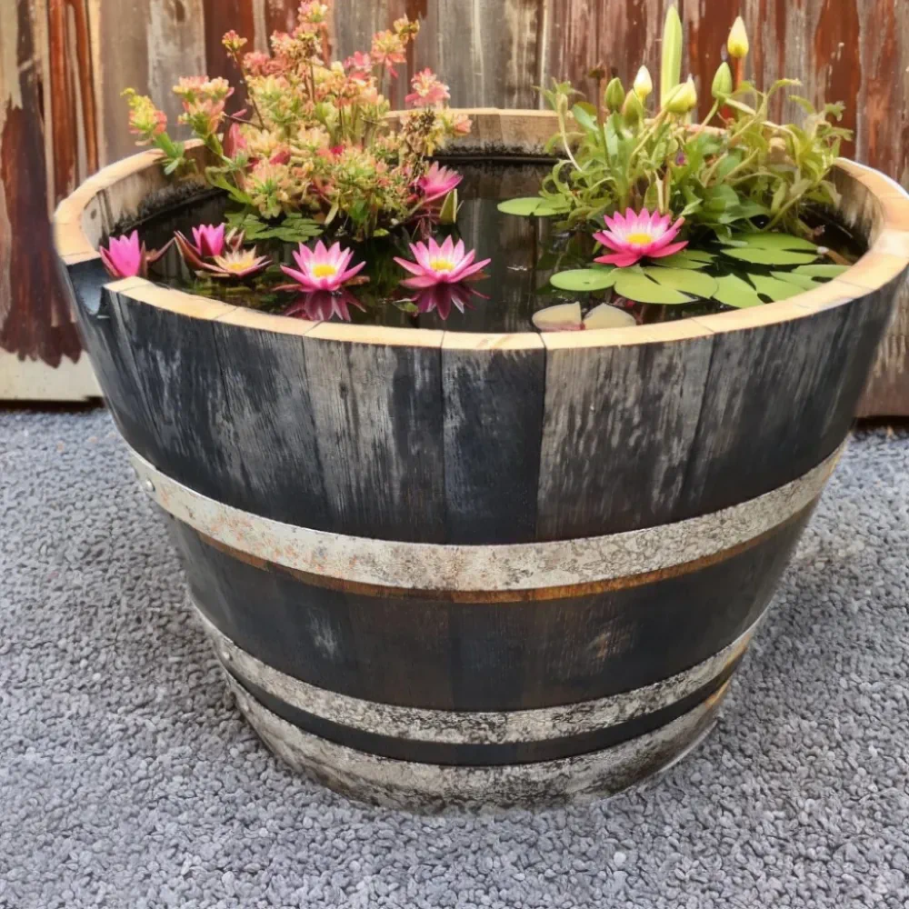 Oak Half Barrel Wildlife Pond In A Pot Kit - Image 6