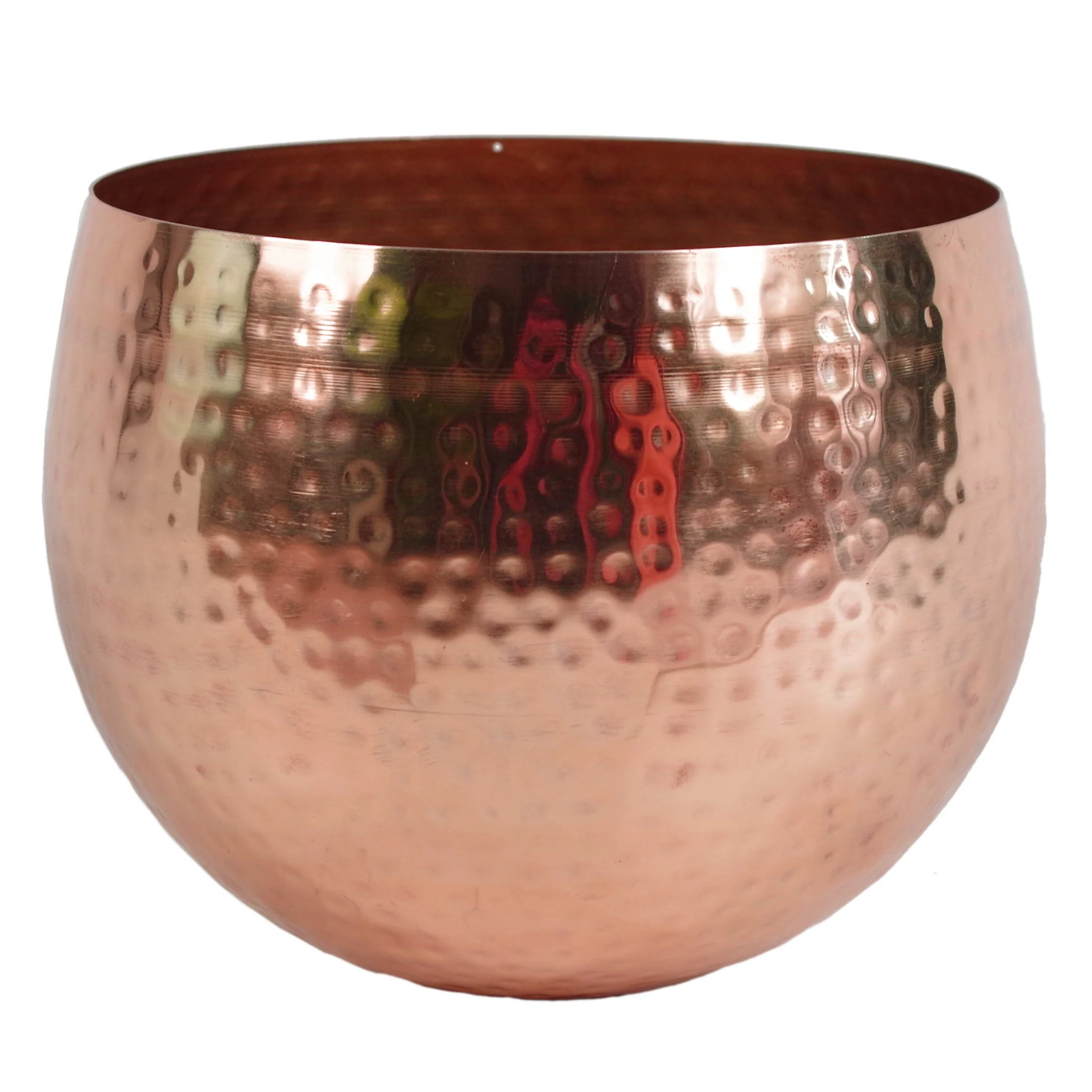 75cm Artificial Arboricola Gold Capella Plant - Copper Metal Planter - Image 3