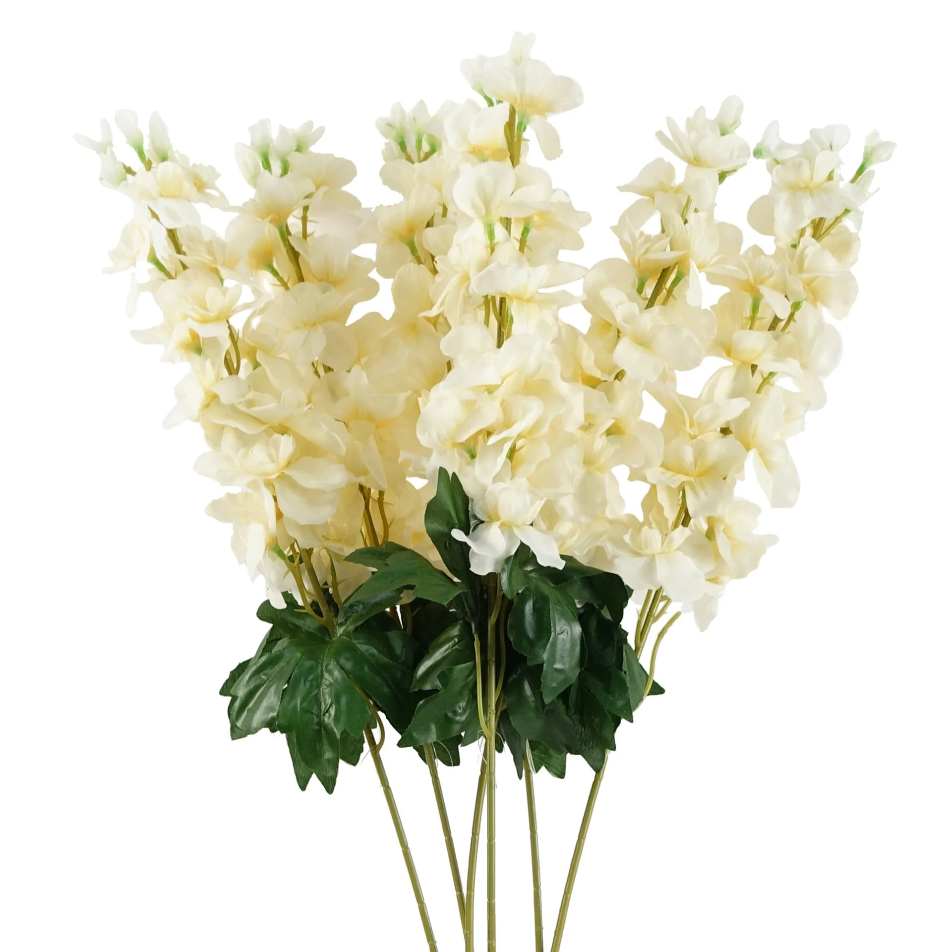 75cm Delphinium Cream Artificial Stem - Image 4